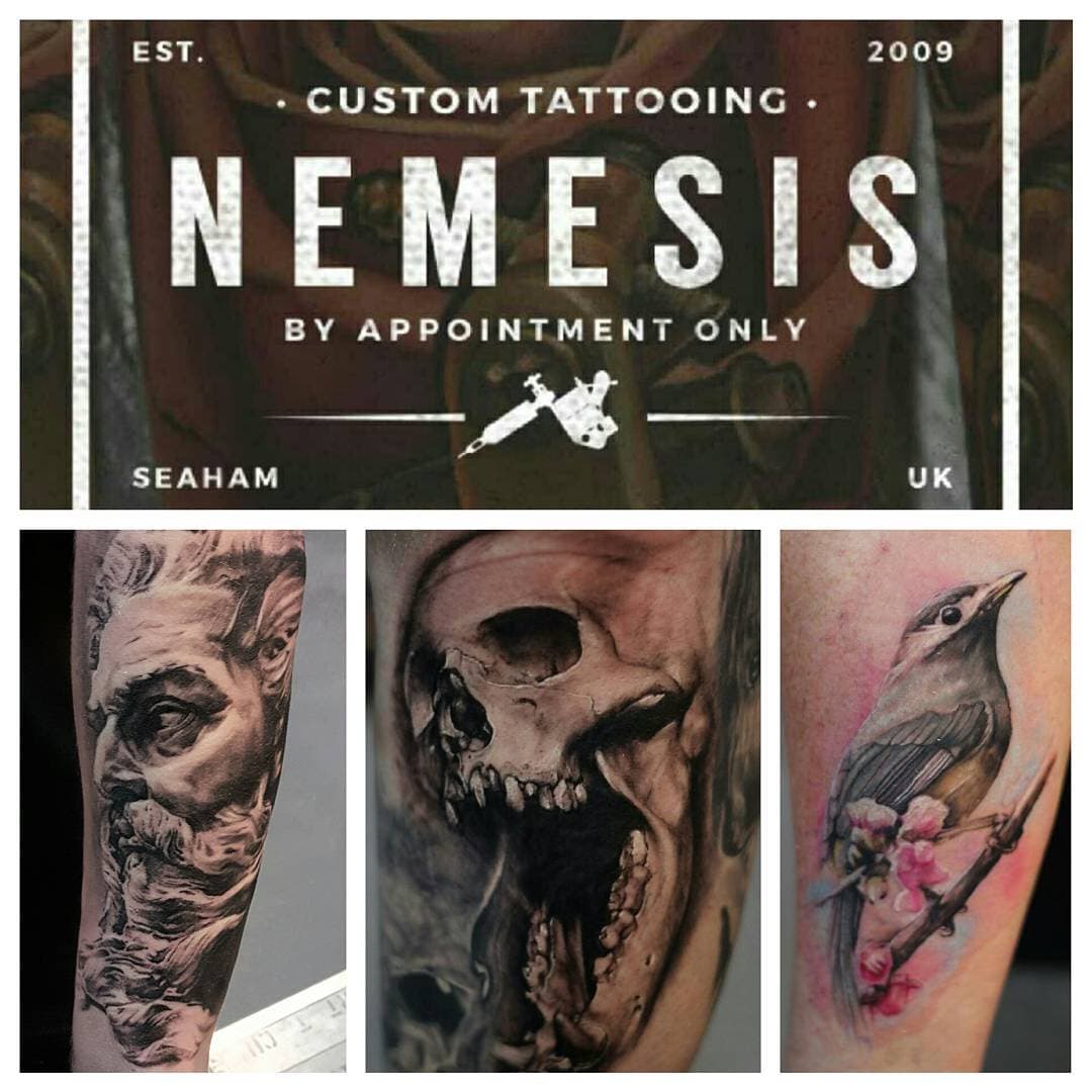 I would like to share some exciting news with all my followers and customers . I will be joining John Andertons Nemesis tattoo studio in seaham, county durham! 
This is an amazing opportunity for my career as a tattooist and i cant wait to start working along side the crew at Nemesis . I am looking to be settled into the studio and tattooing again by the end of july. Anyone that would like to get booked in for August please message me for a slot.

Just wanna thank all my amazing customers that have let me tattoo them so far and to thank Glen at Jqt-1 for giving me the opportunity and support while i worked there. @caretattooart @nemesistattoostudio #tattoostudio#nemesistattoo