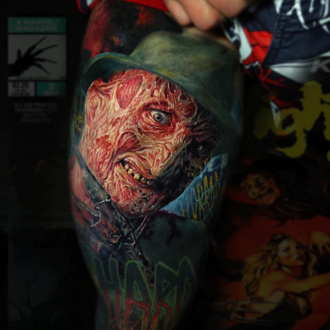 Освежевали ебальничек  #tattooworld #horrortattoo #freddy #tattooinrussia #moscow #skinartmag #tattooloveart #tattooinstarmag #fkironsxion #tatttooculturemagazine #tattooartists #tattooink