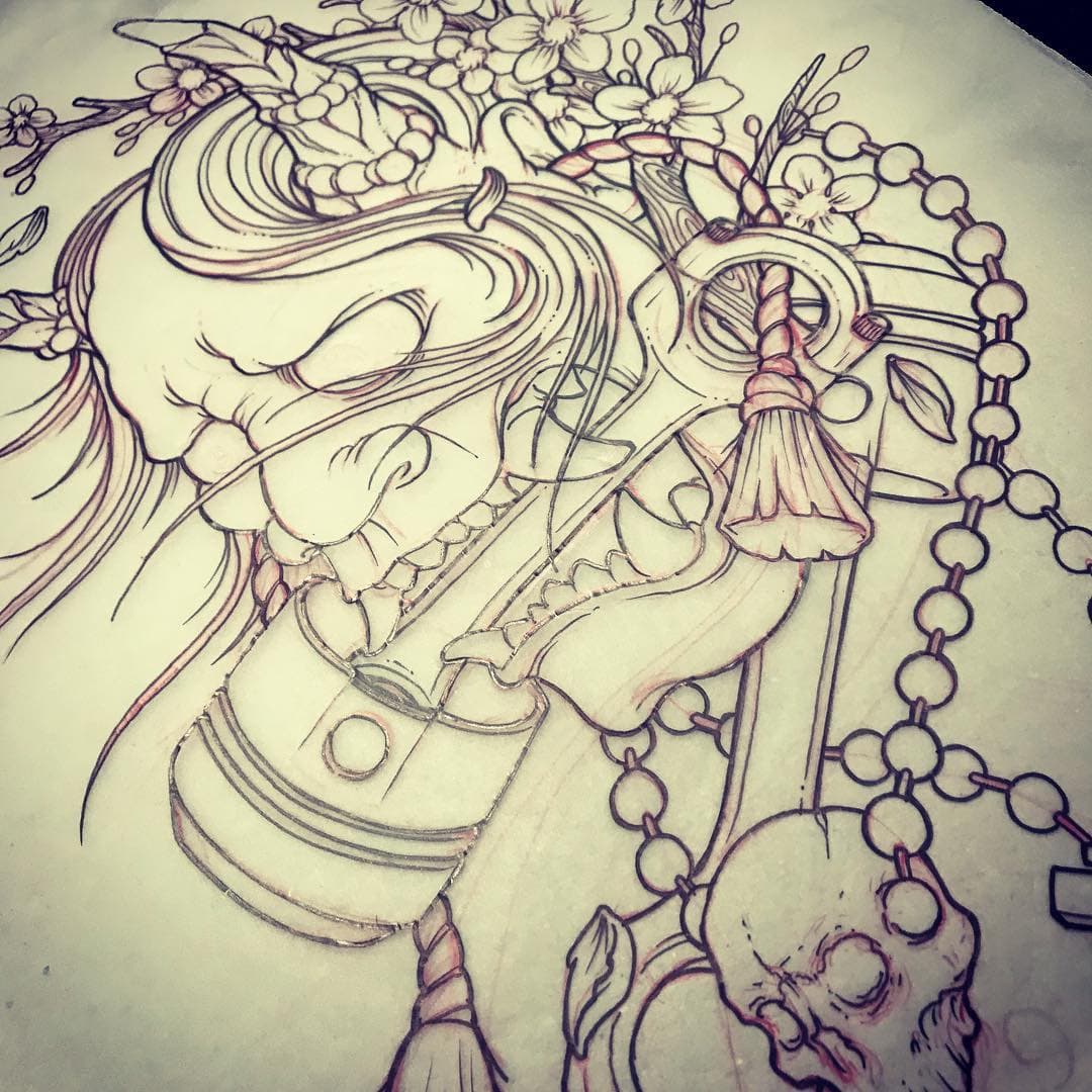 Looking to do this bomb ass Oni mask with a motorcycle/hotrod theme. It’s gonna be dope and at a killer price. Hit me up. Won’t last long and will only be done once! #onimask #japanesetattoo #piston tattoo #motorcycletattoo #hanyatattoo #hanyamask #onitattoo #atxtattoo #austintattoo #neotradtattoo #neotraditional #tattooartist #tattooart #forsakentattoos #newschooltattoo #linetattoo #colortattoo #blackandgraytattoo #blacktattoo #awesometattoo #eternalink #dynamictattoo #tatsoulneedles #tatsoultattoo #oldschooltattoo  #loyaltothecoil