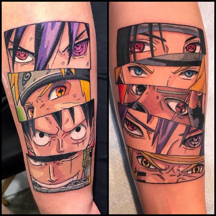 👀Which look do you prefer?✨. #livornotattooo #tattoolivorno #livorno #napolitattooexpo #napolitattooconvention #narutofan #italiantattooartist #torinotattooconvention #torinotattoo #gamerink #gamertattoos #epicgamerink #vgta2 #animetattoo #animemasterink #animetattoospain #onepiecetattoo #narutotattoo #narutotattoos #onepiecetattoos  #zorotattoo #luffytattoo #tattoosasuke #narutovssasuke #monkeydluffy #mangatattoo #tattoomanga #animetattooartist #naruto #onepiece