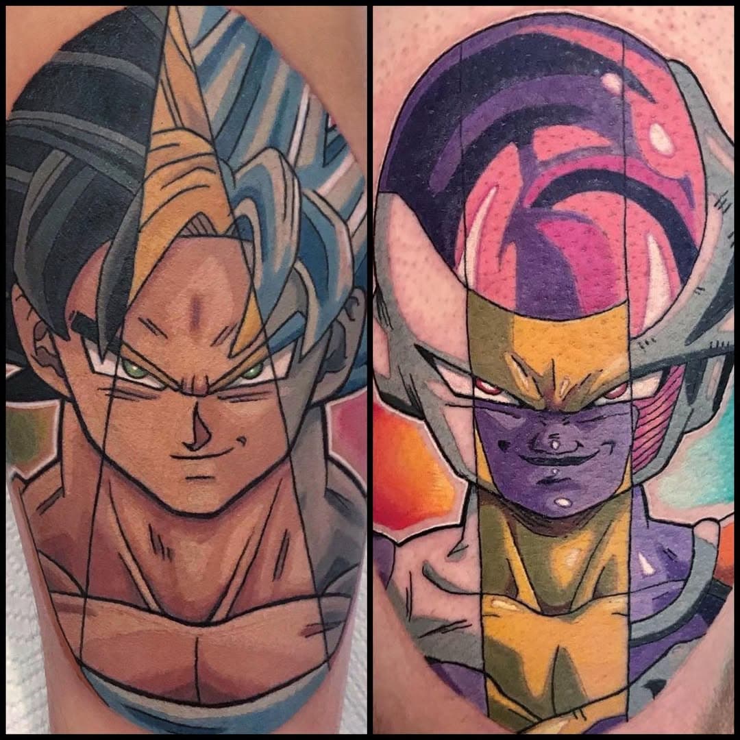 It's already been a year since I've tattooed these 2 bad guys! better not make them angry! 🙀🔥 #livorno #livornotattoo #tattoolivorno #gamerink #nerdytattoos #nerdytattoosdaily #vgta2 #animetattoo #animetattoos #animetattoo #dragonballtattoo #dragonballtattoos #freezertattoo #lordfreezer #goldenfreezer #worldfamousink #gamertattoo #gamertattoos #epicgamerink #dragonballzfans #pisatattoo #tattoopisa #otakutattoo #akiratoriyama #dragonballsuper #dragonballfans #vegetatattoo #gokutattoo #songokutattoo #saiyantattoo