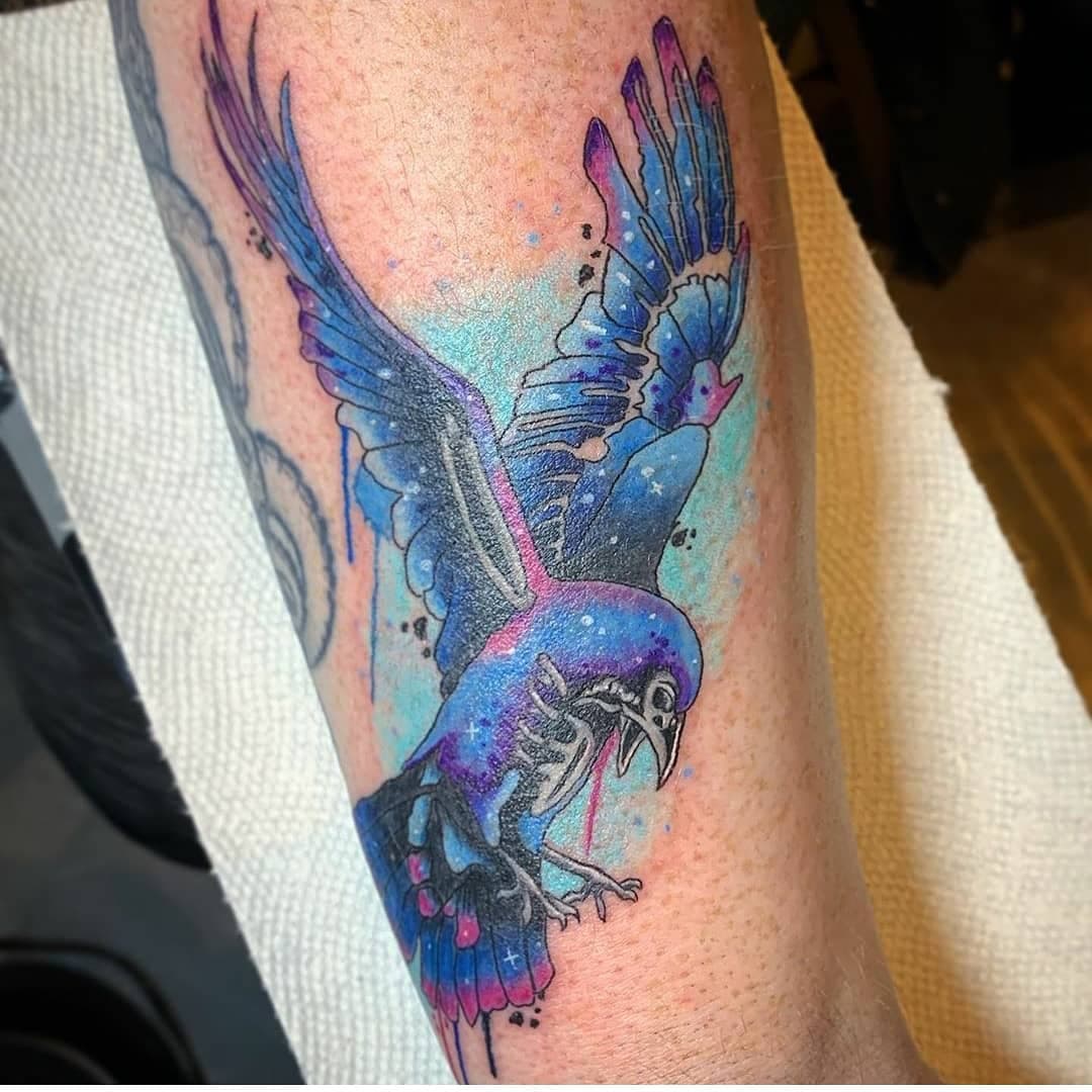 New piece from @dominiquedarko done this past weekend at @pittsburghtattooexpo 
For booking: dominiquedarko@yahoo.com -
-
#Dominiquedarko #bloodlinesgallery #tattoo #tattoos #tattooed #tattooedguys #tattooedgirls #ink #inked #colortattoo #raven #raventattoo #Pittsburgh #pittsburghtattooartist #pittsburghtattooshop #pittsburghartist #412