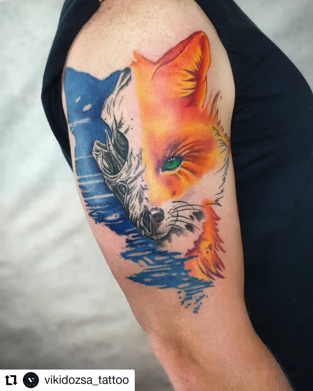 Repost @vikidozsa_tattoo
• • • • • •

🦊🔥

.
.
.
.
.
.
.
.
.
#tattooidea #tattoo #tattoodman #tattoodesign #tattooart #tattooartist #watercolor #colors #colortattoo #foxtattoo #fox #tattoomed #inkmachines #stencilstuff #spiritanimal
#artofArrowsdresden #artofArrowstattoostudio #tätowierer