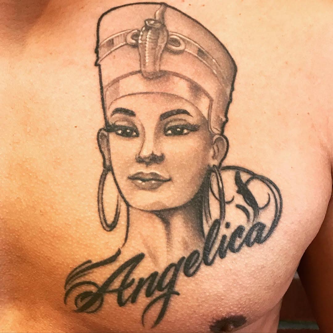 All healed up and looking great! Thanks @josedali, a pleasure today as always!! 
.
.
.
#egyptian #egyptiantattoo #egyptianart #pharaoh #pharaohtattoo #bngtattoo #letteringtattoo #chesttattoo #njtattooartist #njtattooshop #hommagetattoo