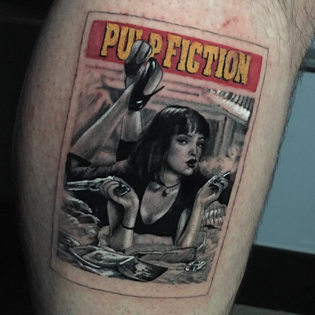 ⚜️ Pulp Fiction ⚜️para meu irmão @lucaskisstattoo !! Obrigado pela confiança monstro ! Orçamento inbox !  @inkoretattoo #pulpfiction #pulpfictiontattoo