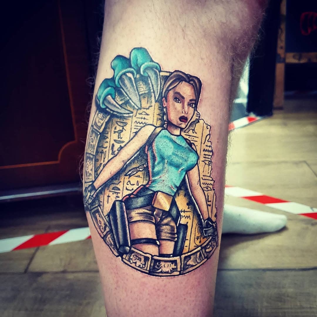 "I'm afraid you've been mistaken. I only play for sport" 

To mark 24 years since original #Lara changed gaming forever ! 
.
#tombraider #tattoo #laracroft #chickswithguns #tombraidergame #colourtattoos #playstation #sony #crystaldynamics #tombraideranniversary #ps5 #ps4 #ps3 #ps2 #ps1 #bournemouthtattoo #t-rex #geektattoo #gamertattoo #walltowallcolor
#stickertattoo #stickertattoos .
.
.

@foreverandevertattoo @crystaldynamics @squareenix @tombraider @tombraidermovie