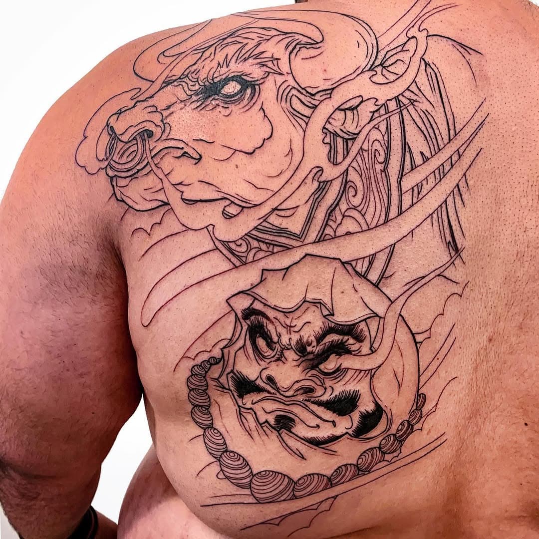 Bull and Daruma in progress 🐮
.
.
.
.
.
#bulltattoo #daruma #darumatattoo #darumadoll #darumaink #asiantattoo #japanesetattoo #japanesesleeve #halfsleeve #irezumi #irezumitattoo #irezumicollective #irezumism #torontotattoo #torontotattooartist #torontotattooshop #irezumitattoos #irezumiart #torontoart #toronto #torontotattoos #irezumitattooart #thejunction #gta #gtatattoos #tattooartist #torontoartists #fytsupplies #japaneseart