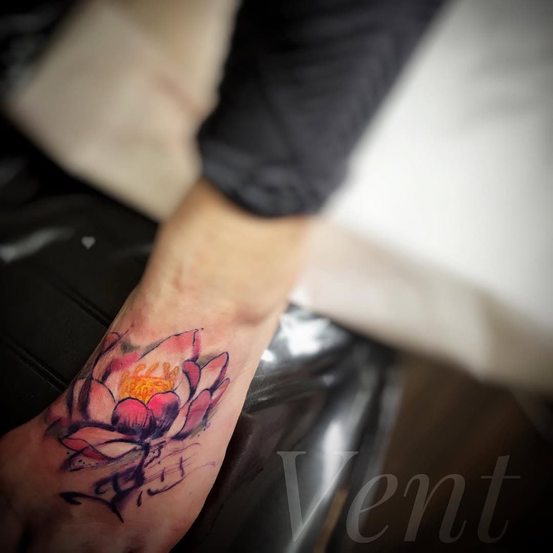 #lotustattoo #watercolorpainting