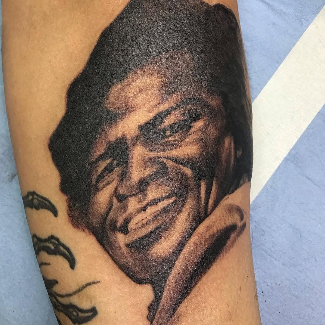 #jamesbrown #igotyou #sexmachine #blackandgreytattoo #realistictattoo