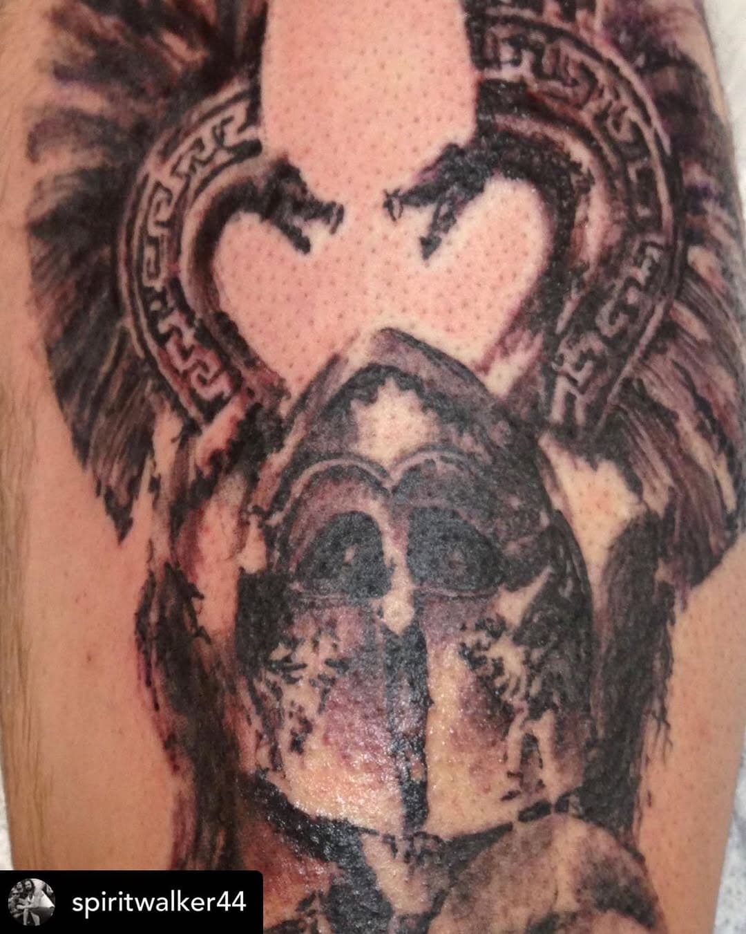 Helm by owner/artist @spiritwalker44 .

For appointments, email us at lastdaystattoo1502@gmail.com .
.
.6195341362
.
#lastdaystattoo #ob #oceanbeach #tattooshop #tattoo #tattooshop #tattoos  #tattooartist #tattooart #oceanbeachtattoo #sandiegotattooshop #sandiegotattooartist #1502 #sandiego #blackandgreytattoo #blackandgrey #helmet #spartan