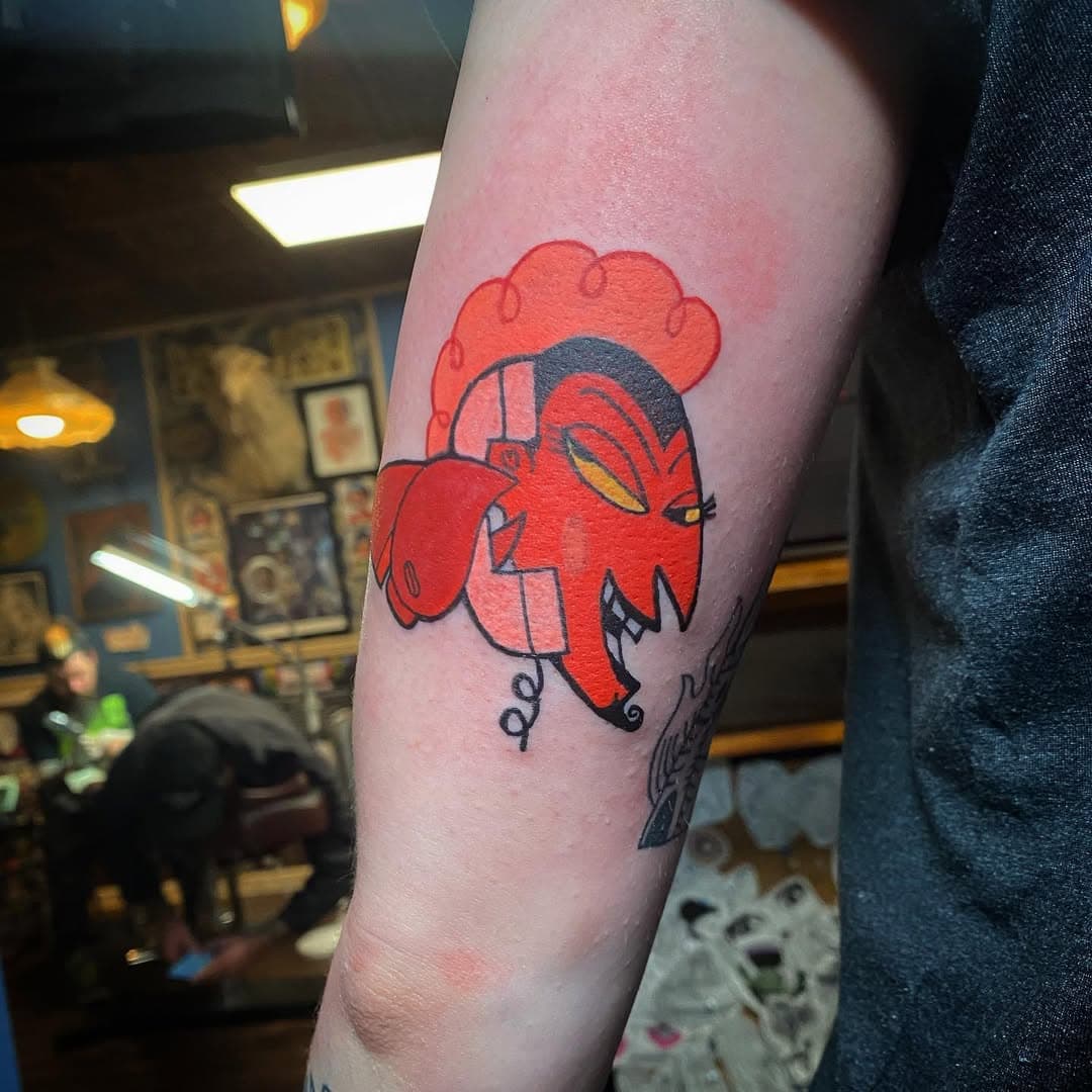 go check out our apprentice @lexie.eckard.tattoo for your nostalgic needs! she’s taking new clients now, shoot her a dm to get your favorite cartoon character 👀