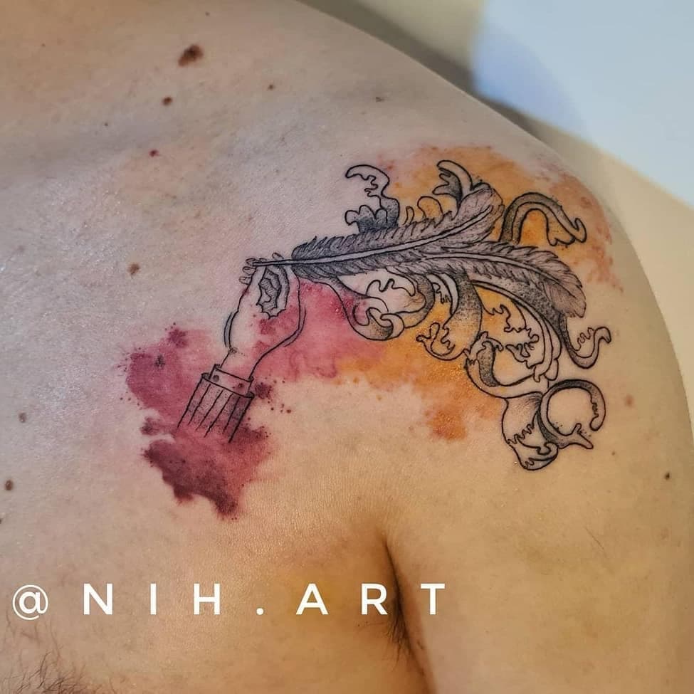 Reposted from @nih.art 

Tatuagem linda do @fahspen que eu AMEI fazer ♡

Vocês conhecem Arcade Fire?  É uma banda que vale muito ouvir :)

Obrigada pela confiança na sua primeira tattoo,  @fahspen

Trabalhos autorais personalizados e coberturas. 
Atendimento: Segunda à  Sábado. 
Aceito crédito e PicPay! Faça seu orçamento pelo Whatsapp 011993417912 ou pelo link na bio.
.
.
.
.
#tattoosp  #mulheresempoderadas  #sketchtattoo #feministrampos #mulhertatuadora #tattooer #tatuagem #watercolortattoo #blackandgreytattoo  #artenapele #tattooideas #aquarela #fineline #studiosp #finelinetattoo  #esquerdacompradaesquerda #elaquemfaz #arcadefire #arcadefiretattoo #musicatattoo #music #indie #indietattoo