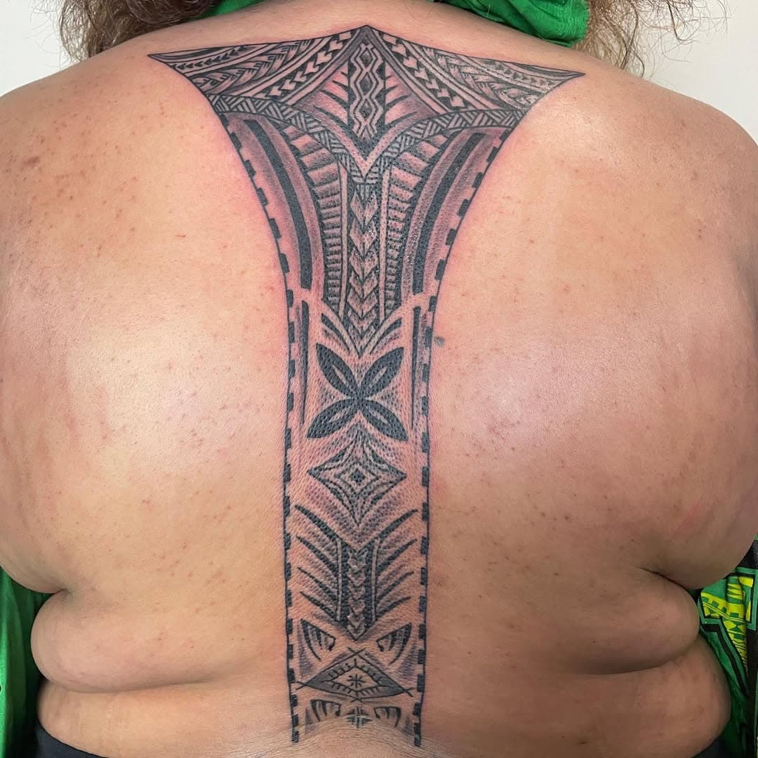 Polynesian style tattoo! For Fuasala Thank you! #polynesiantattoo