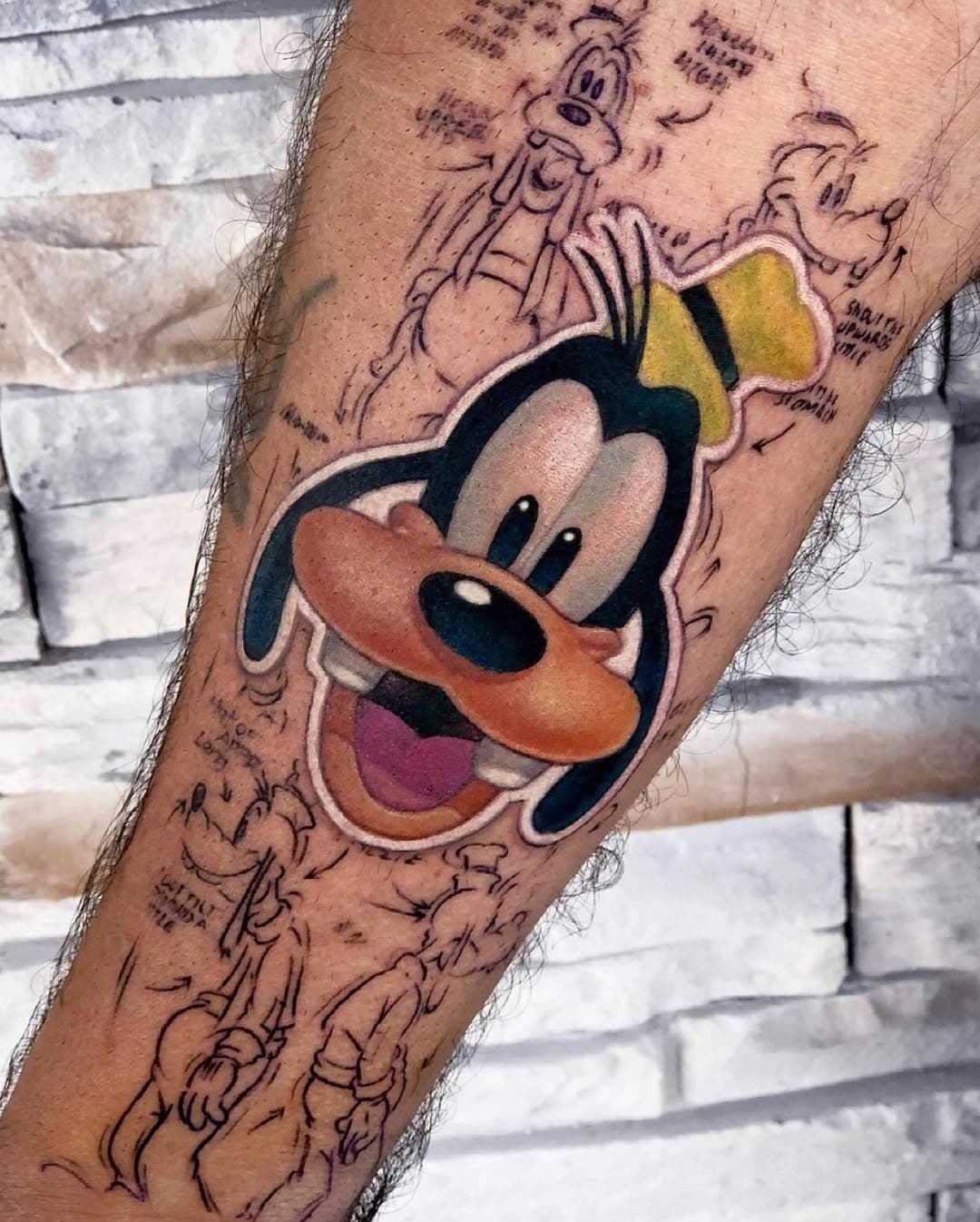 By artist Peter Joseph @thrashguitar 
..
..
..
..
#disney #disneyworld #disneyland #disneylife #disneyplus #disneytattoo #disneytattoos #color #colortattoo #colortattoos #tattoo #tattoos #tattooed #poison #poisonapple #poisonappletattoo #goofy #mickey #mickeymouse #mainstreet #mainstreetelectricalparade #gooftroop
