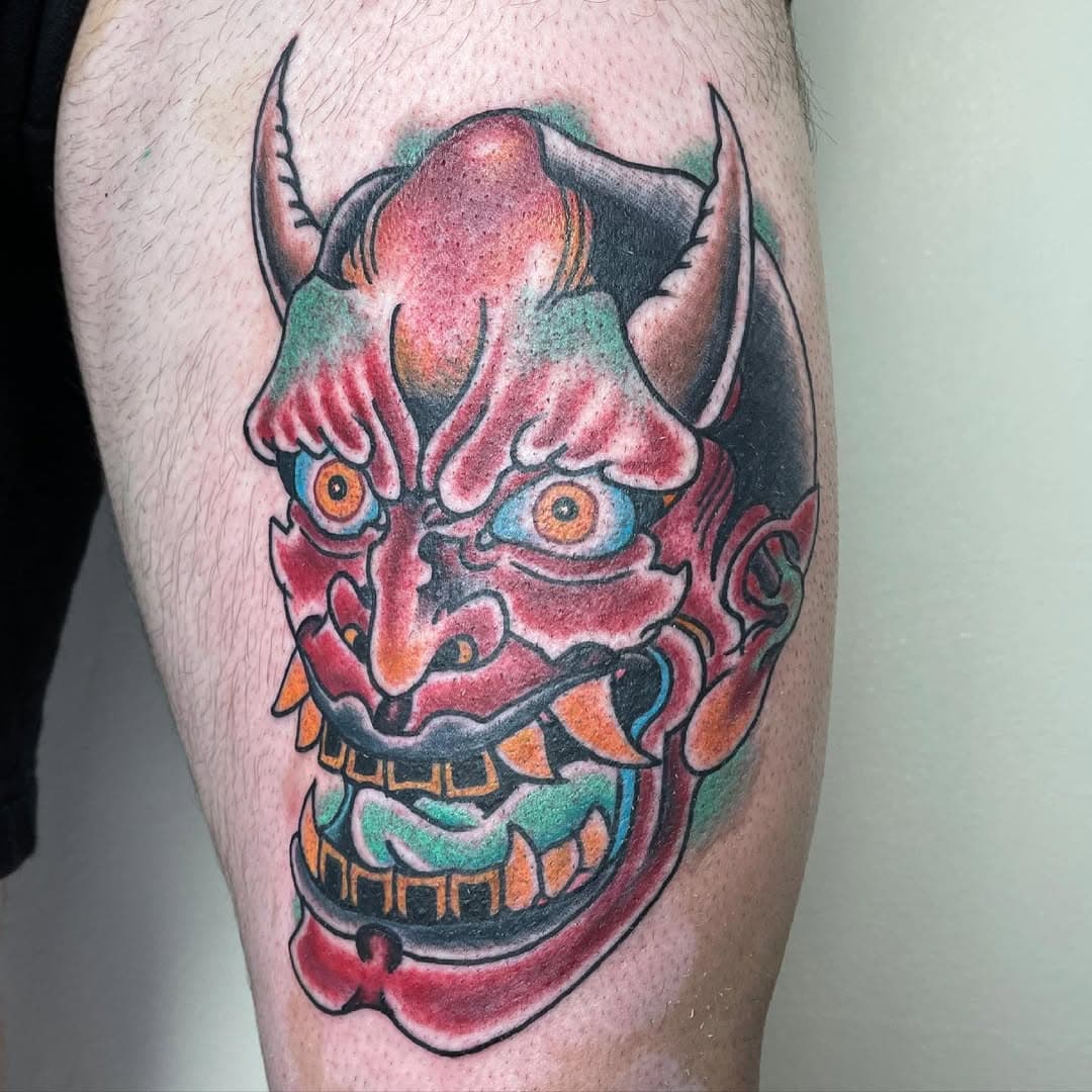 Hannya for Travi! Thank you so much!
#traditionaltattoo #sftattoo #hannyatattoo #hannyamask #colortattoo #boldtattoos