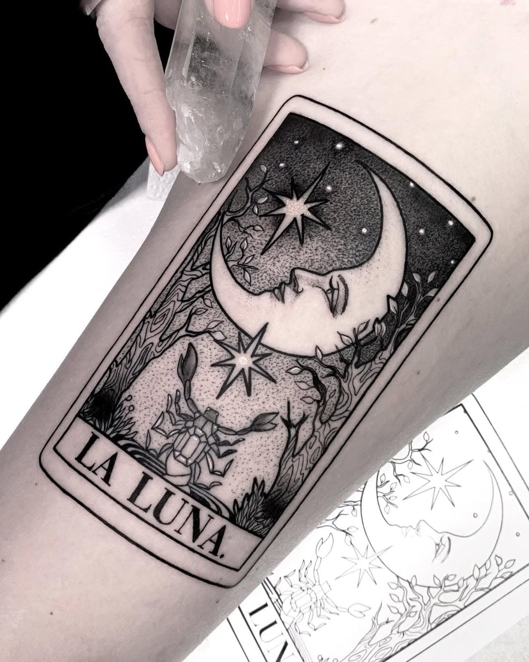 Thank you lovely Emma🖤 
.
@dublinink 
.
#tattoo #tarottattoos #tarotcards #moontarotcard #moon #lalunatarot🌒🌕🌘 #dublintattoo #dublininktattoo #blackwork