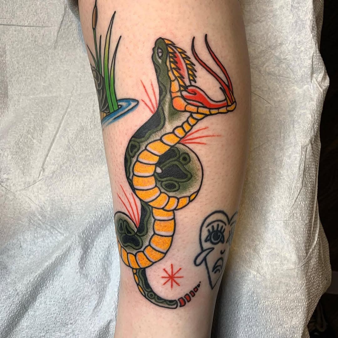 Snake done @bloodmoontattoos 
Artist: @kroy_tattoos 
 
To make an appointment with the artist send a direct message or an email.