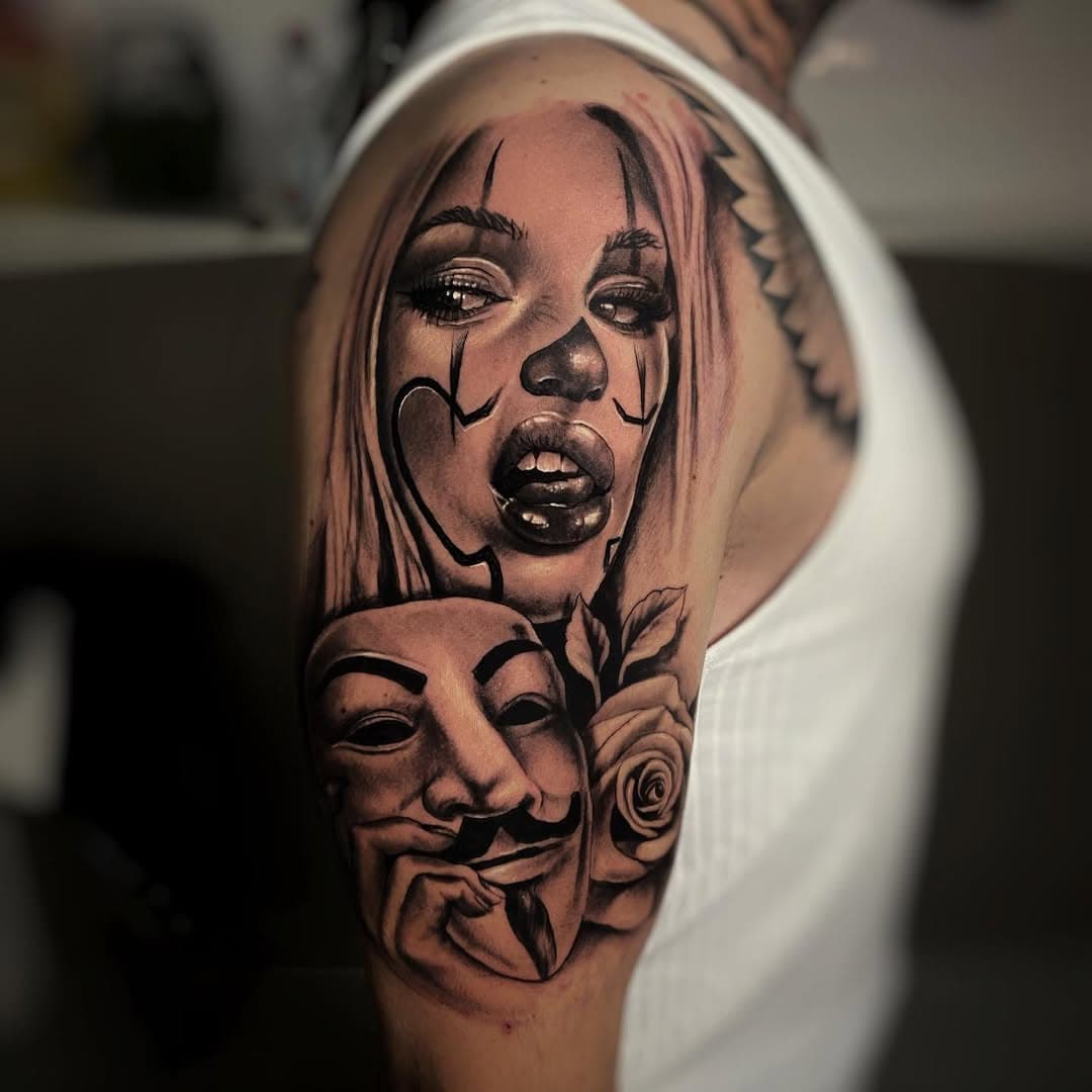 Chola arm in process @empire_ink_ravensburg @darkhorse.madrid @davidmora13