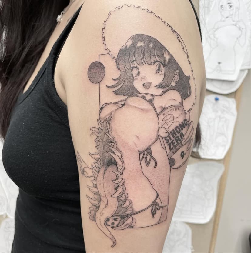 flash piece for Maria. thanks so much sister!

#animetattoo #mangatattoo #doujin #doujinshi #animegirl #animetattoos #mangatattoos #animemasterink