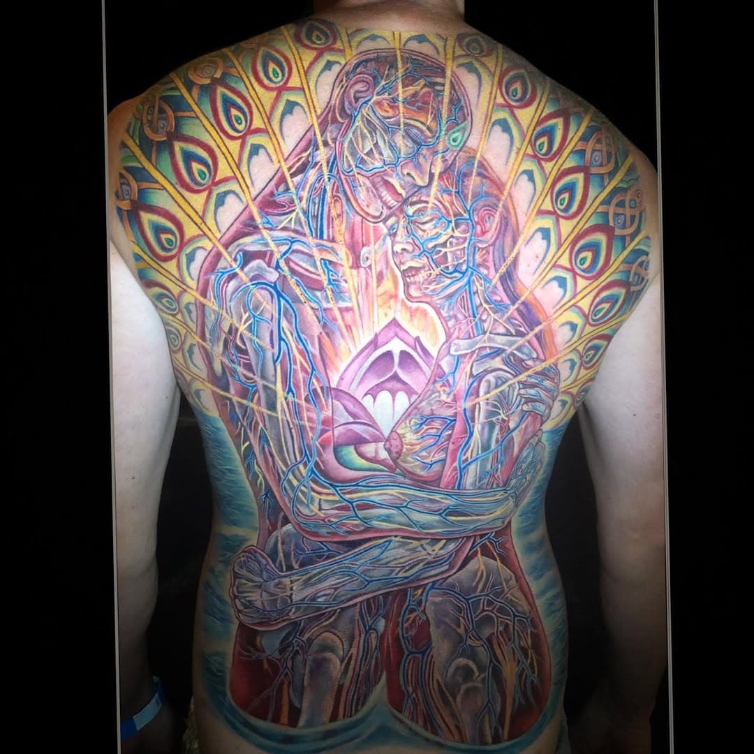 I had a great time working on this @alexgreycosm piece. 
Thank you Alan for trusting me with this. 
Thank you to my sponsors for providing me with the tools to make it all possible. 
@fusion_ink 
@fusionink_pro 
@secondskintac 
@bishoprotary 
@27tattoo