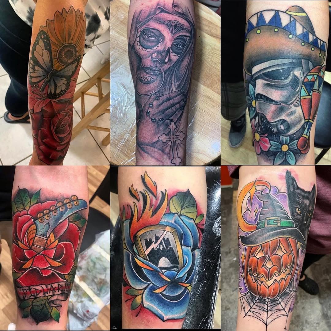 Check out the work of @tattoosbymattc  You can find him here @electricartstudio. Get in touch with him through his Instagram or through the shop #aztattooer #azartist #glendaleaz #electricartstudio #needlesupply #hextat #traditional #tattoo #tattoos