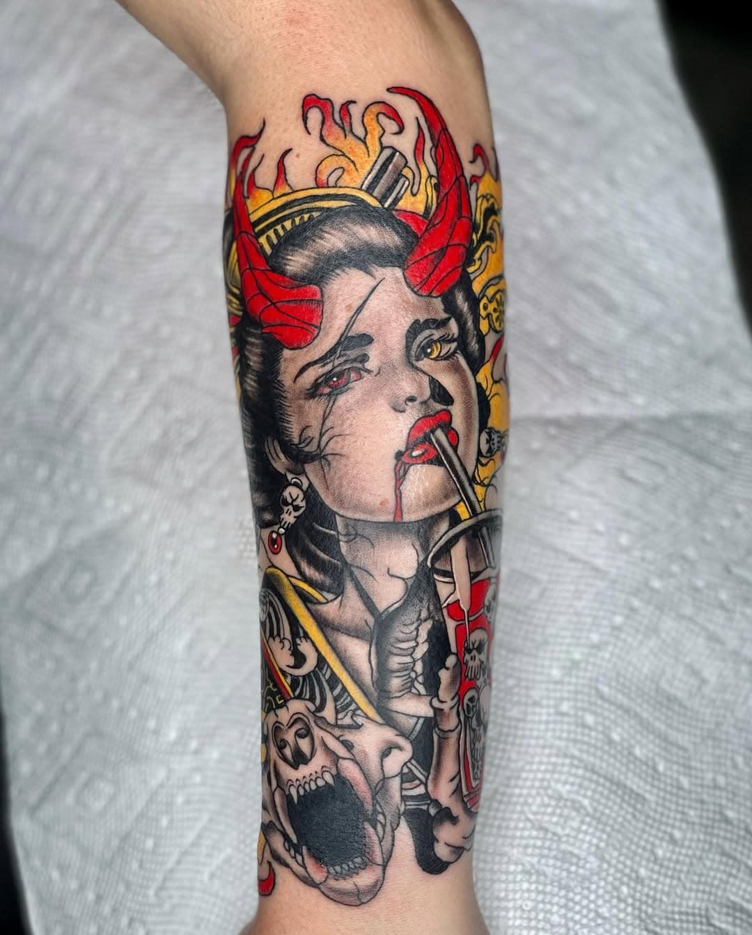 Demon geisha 💥🤘🏽what y’all think ?!! Come book your appointment! Don’t forget to ask for ANDRE 🙏🏽Comment an share to a friend! Dm me for serious inquires 🗣💼✅⠀⠀⠀⠀⠀⠀⠀⠀⠀⠀ ⠀⠀⠀⠀⠀⠀⠀⠀⠀⠀⠀⠀ ⠀⠀⠀⠀⠀⠀⠀⠀⠀⠀⠀⠀ ⠀⠀⠀⠀⠀⠀⠀⠀⠀⠀⠀⠀ ⠀⠀⠀⠀⠀⠀⠀⠀⠀⠀⠀⠀ ⠀⠀⠀⠀⠀⠀⠀⠀⠀⠀⠀⠀ ⠀⠀⠀⠀⠀⠀⠀⠀⠀⠀⠀⠀ ⠀⠀⠀⠀⠀⠀⠀⠀⠀⠀⠀⠀ ⠀⠀⠀⠀⠀⠀⠀⠀⠀⠀⠀⠀ ⠀⠀⠀⠀⠀⠀⠀⠀⠀⠀⠀⠀ ⠀⠀⠀⠀⠀⠀⠀⠀⠀⠀⠀⠀ ⠀⠀⠀⠀⠀⠀⠀⠀⠀⠀⠀⠀ ⠀⠀⠀⠀⠀⠀⠀⠀⠀⠀⠀⠀ ⠀⠀⠀⠀⠀⠀⠀⠀⠀⠀⠀ ⠀⠀⠀⠀⠀⠀⠀⠀⠀⠀⠀⠀ ⠀⠀⠀⠀⠀⠀⠀⠀⠀⠀⠀⠀ ⠀⠀⠀⠀⠀⠀⠀⠀⠀⠀⠀⠀ ⠀⠀⠀⠀⠀⠀⠀⠀⠀⠀⠀⠀ ⠀⠀⠀⠀⠀⠀⠀⠀⠀⠀⠀⠀ ⠀⠀⠀⠀⠀⠀⠀⠀⠀⠀⠀⠀ ⠀⠀⠀⠀⠀⠀⠀⠀⠀⠀⠀⠀ ⠀⠀⠀⠀⠀⠀⠀⠀⠀⠀⠀⠀ ⠀⠀⠀⠀⠀⠀⠀⠀⠀⠀⠀⠀ ⠀⠀⠀⠀⠀⠀⠀⠀⠀⠀⠀⠀ ⠀⠀⠀⠀⠀⠀⠀⠀⠀⠀⠀⠀ ⠀⠀⠀⠀⠀⠀⠀⠀⠀⠀⠀⠀ #203 #newhaven #fairhaven  #tattarotink #tattoo #fairhavenartist #tattooidea #5rl #momsink #realismtattoo #tattooapprentice #tattoostyle #tattooideas #tattooing #tattooed #tattooer #tattooinspiration #tattooartist #armtattoo #newtattooartist #artist #blacktattoo #dedicated #traditionaltattoos #colortattoo #pencildrawing #blackangreytattoo #geishatattoo #demontattoo #bigwaspcartridges