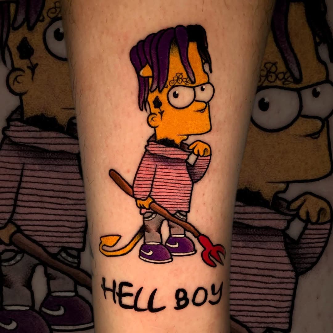 Hell Bart.

@samuel_maglietattoo 

#elbarto
#hell
#bart
#bartsimpson 
#barttattoo 
#hellboy
#lilpeep
#lilbart
#londontattooartist
#camdentattoo
#taot
#uktta
#neotraditionaltattoo 
#neotradeu
#AOC