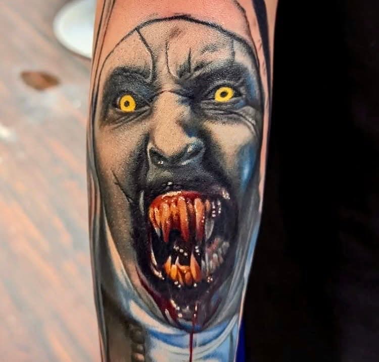 The Nun by Nick. #coloradotattoo