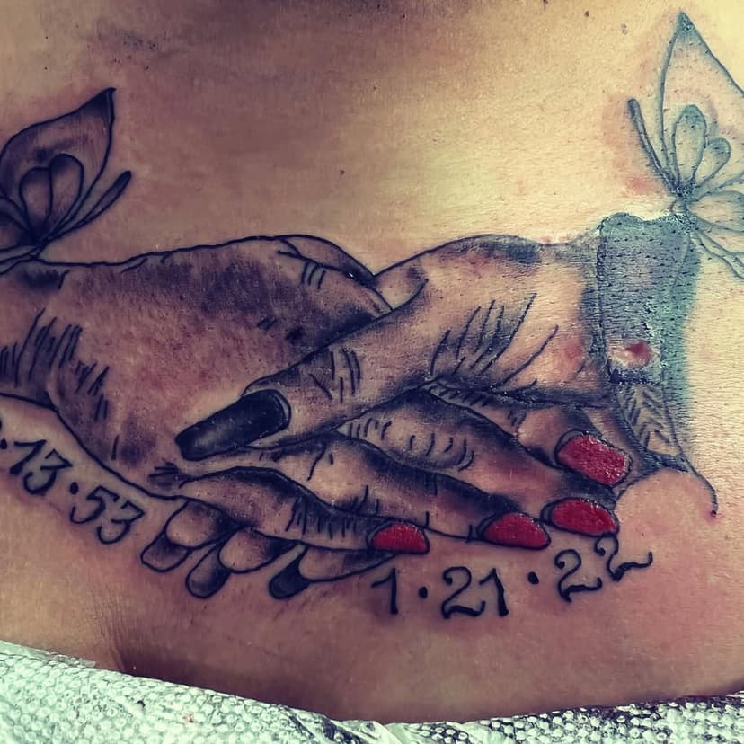 Remember Auntie….#redbeardtattoo, #theburgsfinest #harrisburgpa #remembrancetattoo