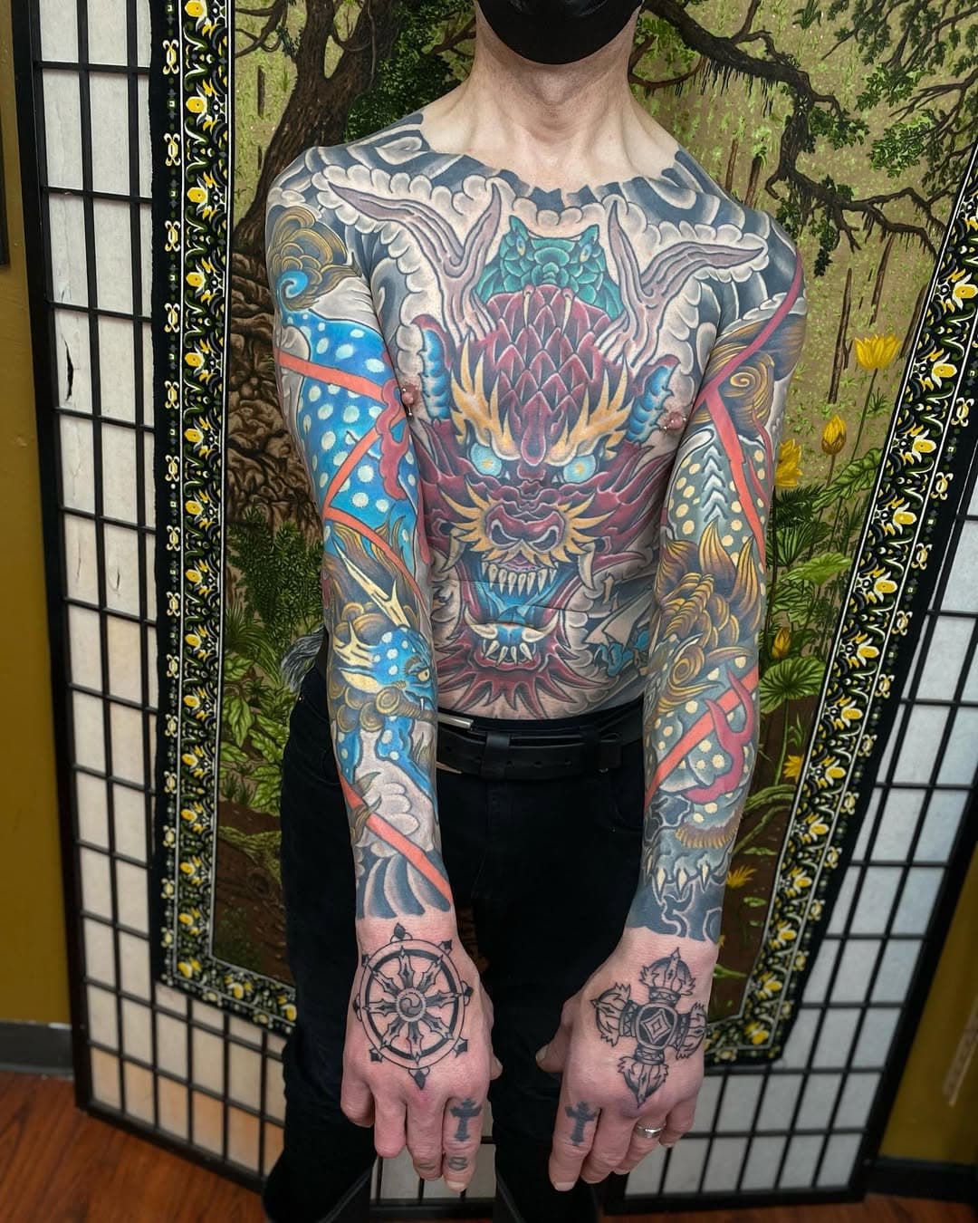 Some healed some fresh.