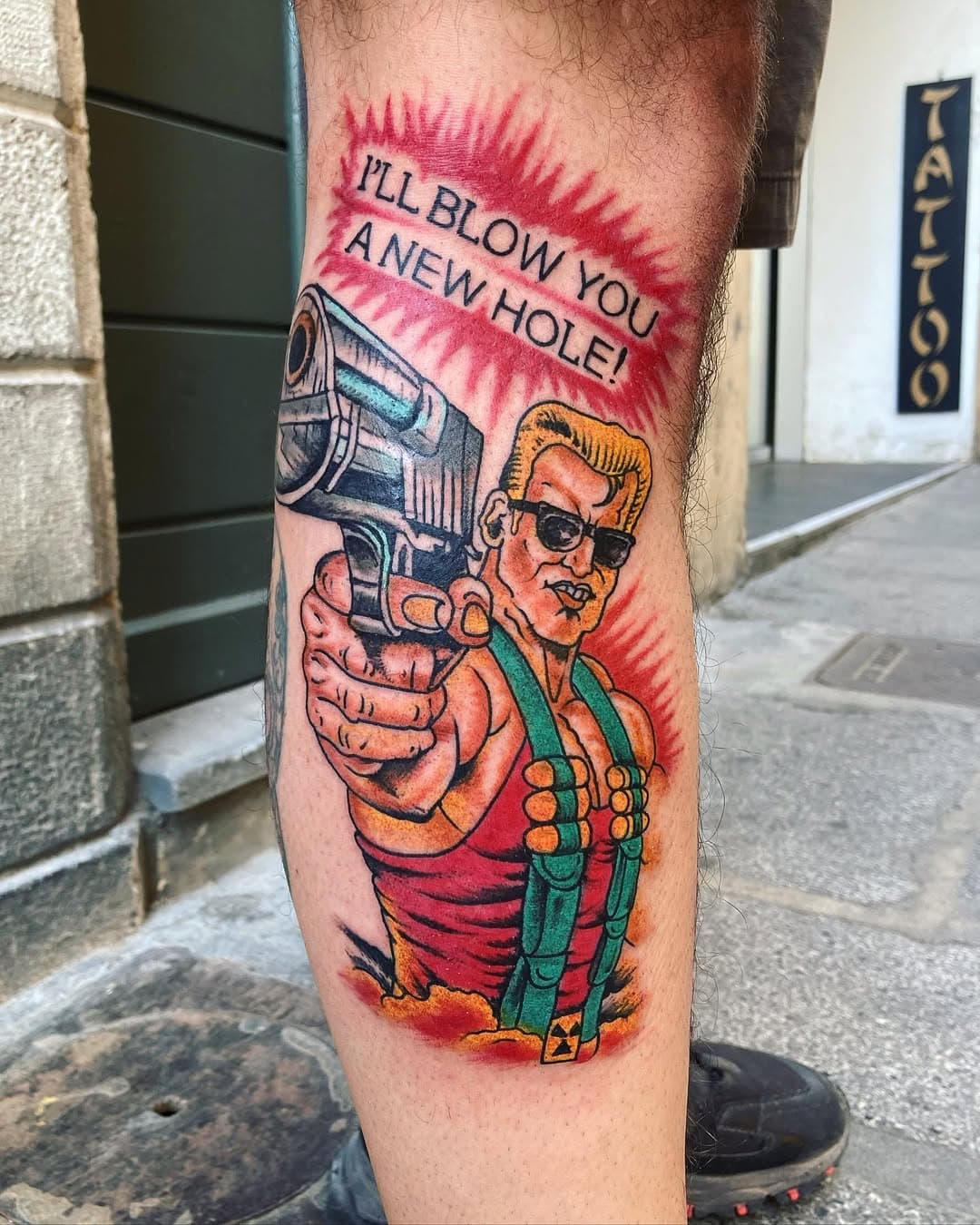 Grazie @pix_japanese_tattoo #dukenukem #ps4 #retrogaming #videogames #2kgames #90s #nerd