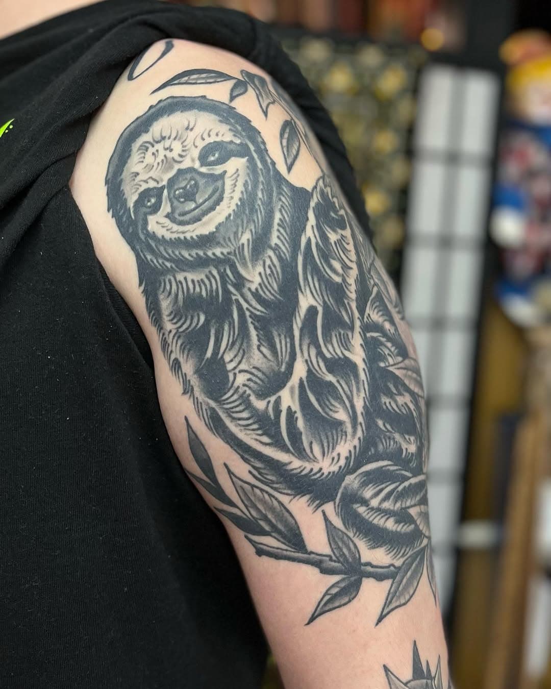 Sloth and such. Thanks for looking. Healed minus the elbow