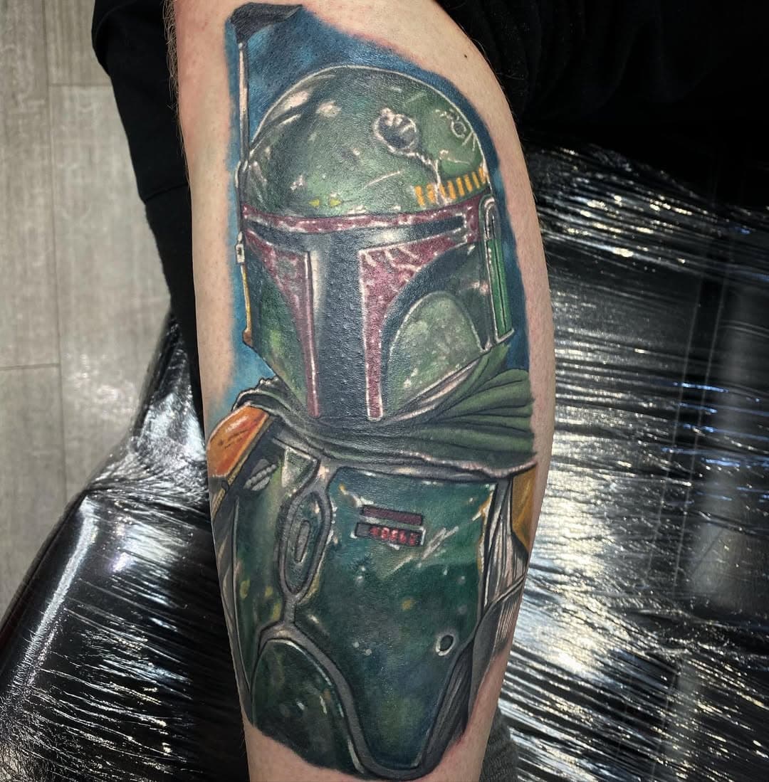 Finished a little Boba action, mostly healed. Cheers @craig.brookes