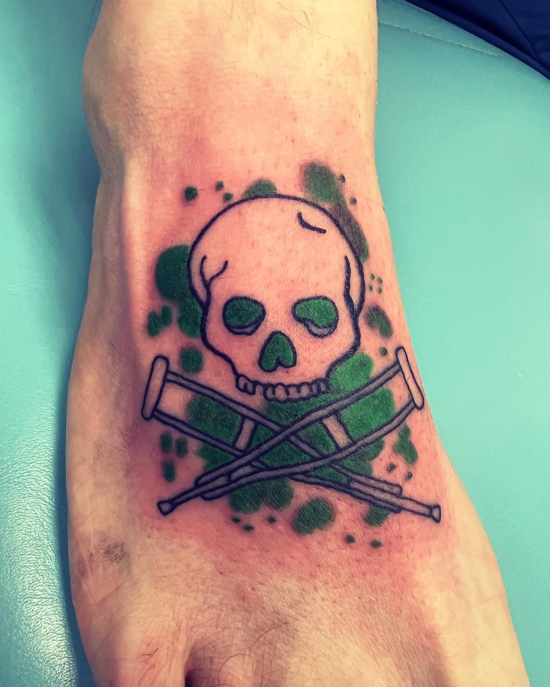 “JackAss Logo” for my client Will….#redbeardtattoo #harrisburgpa #theburgsfinest #jackasslogo #jackassforever