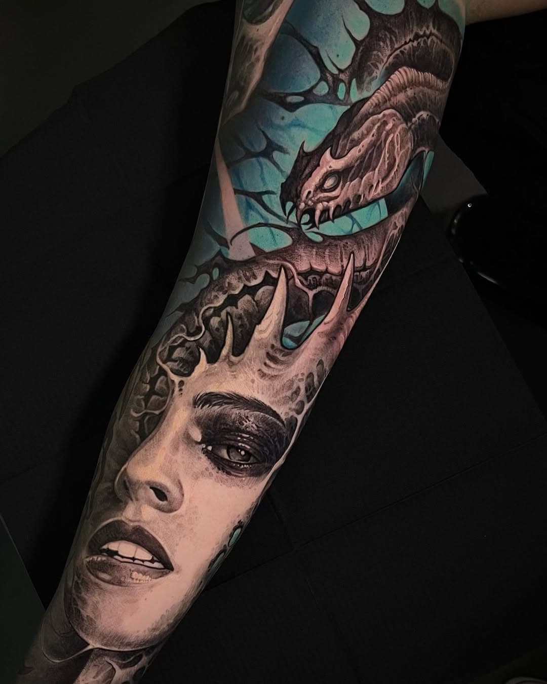 🐍#darkinkers#darkink#darktattoo#tattooideas#eviltattoo#eviltattoos