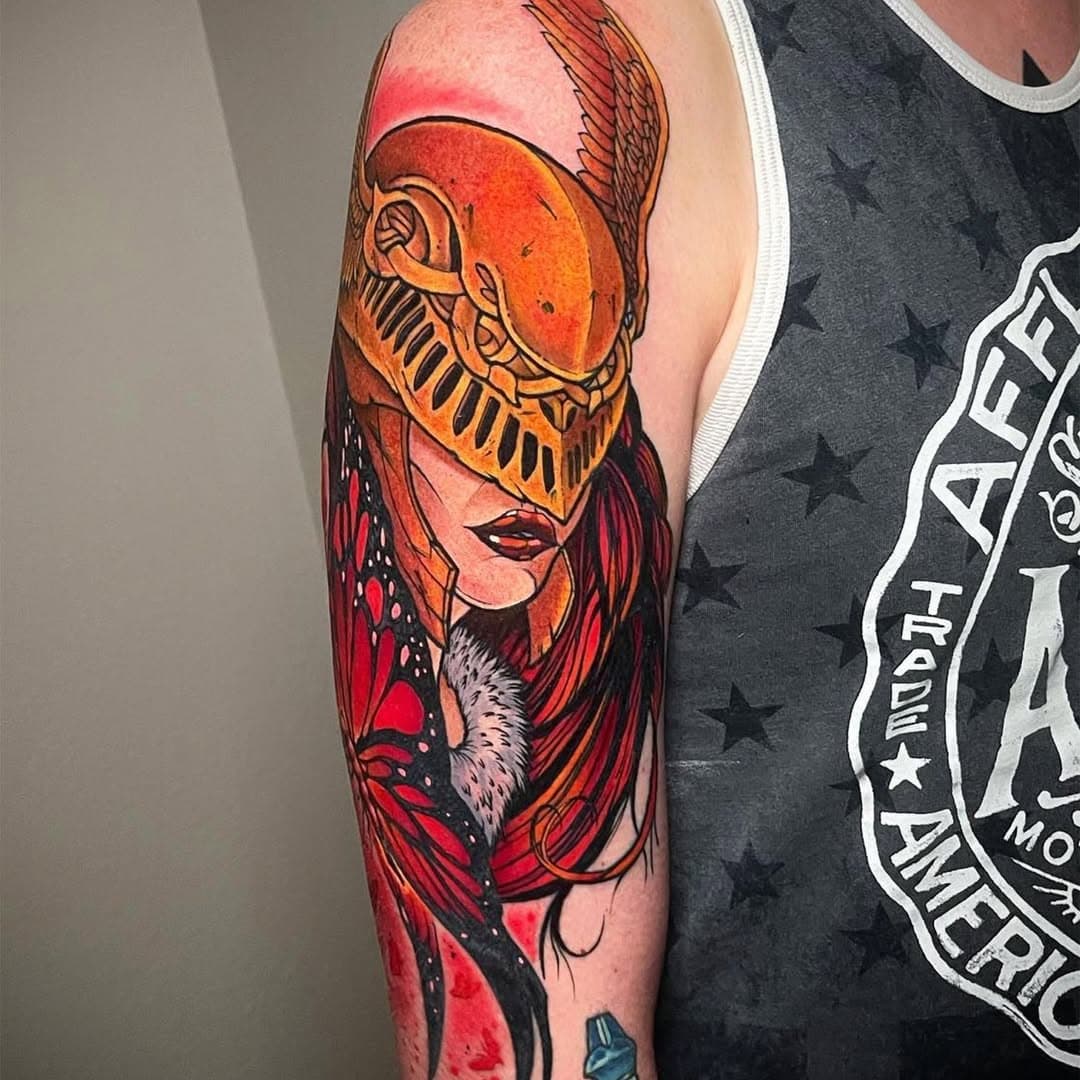 Awesome valkyrie by @zakkrench
#rts #republictattoosupply #texas #texastattooartist #tattoo #tattooartist #tattooinspiration