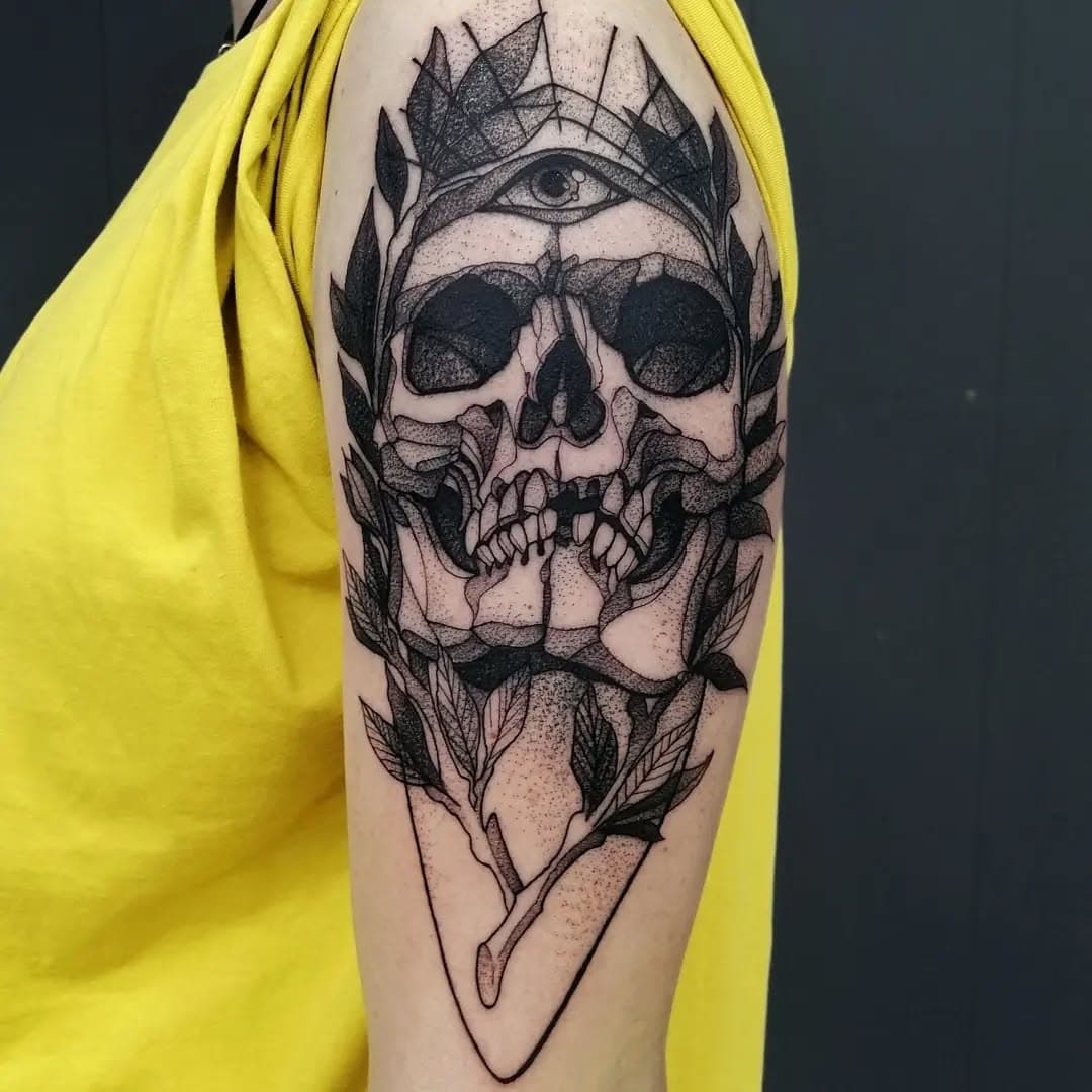 SKULL. 
Сделално за сеанс. Для гостя из US.
Спасибо @noveronya

Ростов, запись на сентябрь.
__________________________________