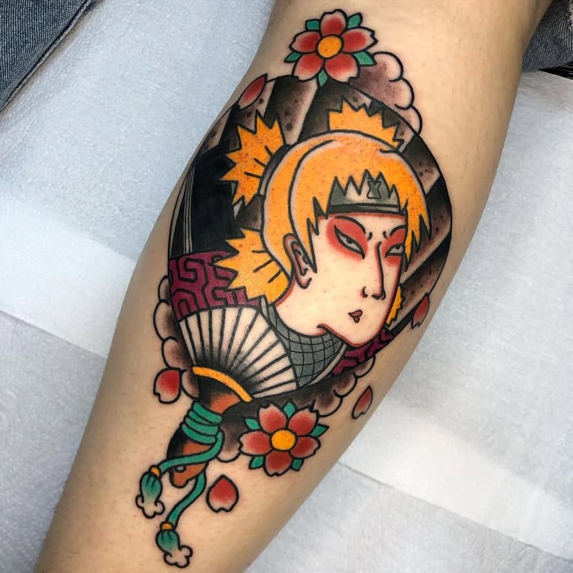 Transformei a personagem Temari de Naruto em tatuagem japonesa para a @ana.lrrodrigues , que vai levar essa gracinha para o Rio Grande do Sul ❤️✨ 

Gratidão pela confiança sempre, Mulher! 

💥Bora lançar a braba você também? Tenho vários desenhos disponíveis nos destaques, ou podemos fazer um projeto personalizado como este! Chama no link da Bio e já marca o seu horário 💥
.
.
#tattoo #tattooart #tattoos #tattooed #traditionaltattoo #tradtattoos #oldlines #oldschooltattoo #oldschool #tatuagem #tatuagens #instagood #original #tradicional #geek #tatuagemgeek #geektattoo #naruto #narutoshippuden #irezumi #irezumitattoo #traditionaljapanesetattoo #japanese #bygustavoloretto #diadema #boanoite #sampa #sp