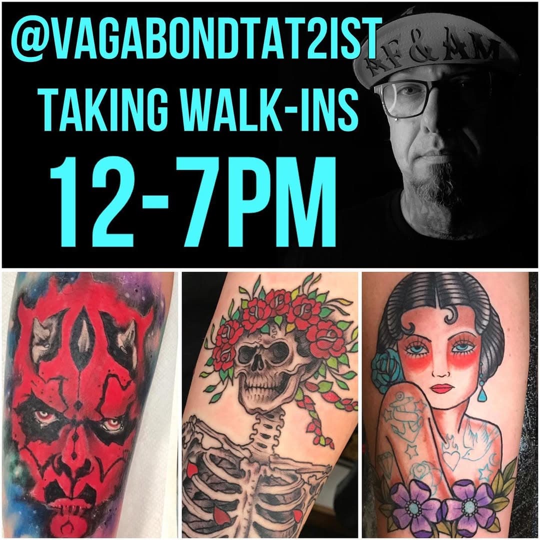 @vagabondtat2ist is taking walk-ins today here at @electricumbrellatattoo and has limited availability for the remainder of this week to tattoo. If looking to schedule feel free to reach @vagabondtat2ist directly to schedule. Thanks for looking. #tattoo
 #tattoos #tattooshop #757tattooshop #757tattooartist #757 #tattoooftheday #tattooed #inked #freshink #elctricimbrellatattoo #virginia #virginiabeach #chesapeakeva #portsmouthva #norfolkva #navalstationnorfolk #hamptonva #hamptonroadsva