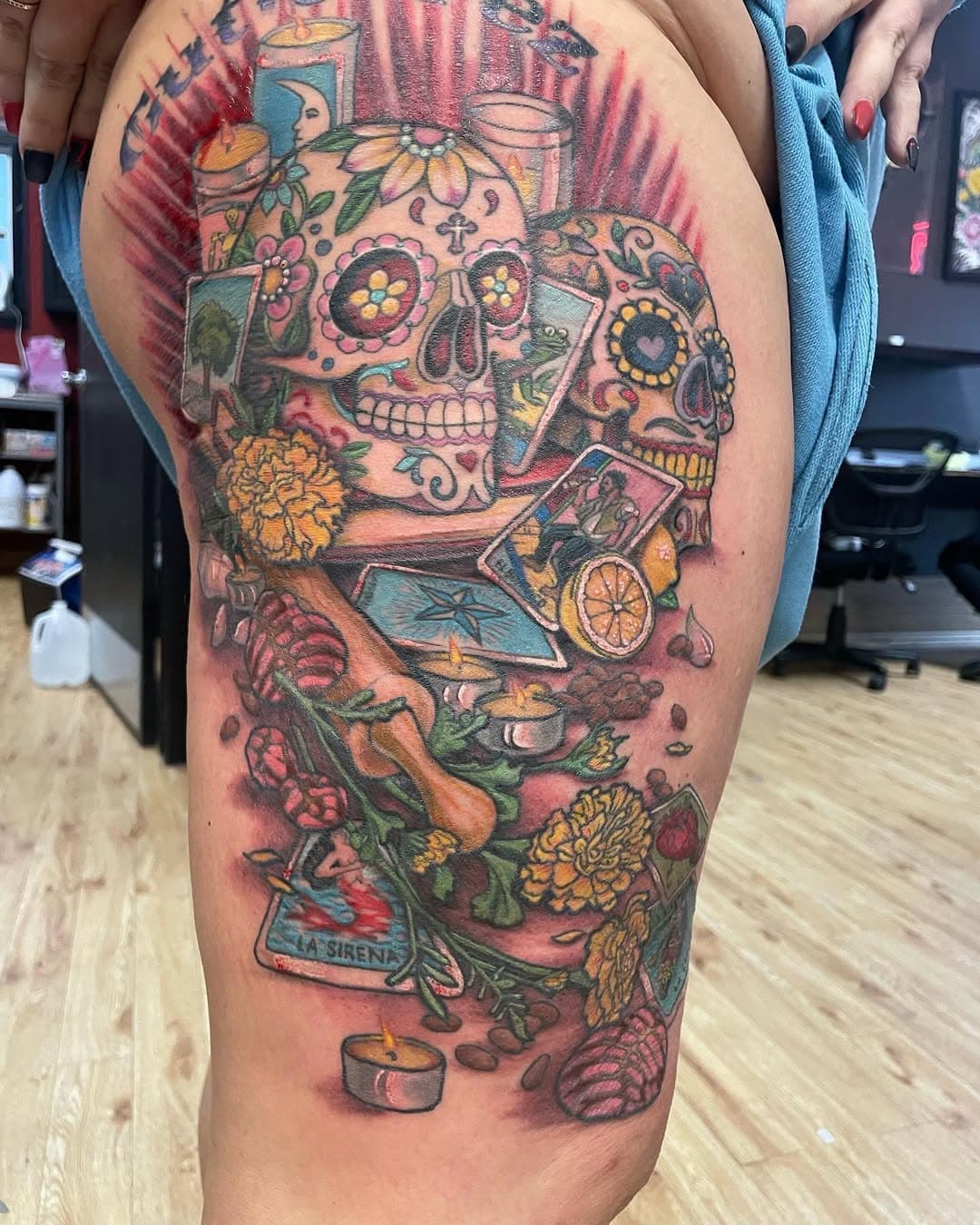 Day of the Dead Memorial by Dan Martin @danmartin1401 

#houstontattoo #houstontattooartist #houstontx #houstonmontrose #downtownhouston
#gettattooed #itattoopeople #permanentbodyart  #coveruptattoo #customtattoo #scorpionstudios #scorpionstudioshouston #westheimer #tattooworkers #backpiecetattoo #armsleevetattoo #legsleevetattoo
#midtown #midtownhouston #japanesetattoo #illustrationtattoo #traditionaltattoo #pearlandtx #sugarlandtx #bellairetx #tattooshopnearme