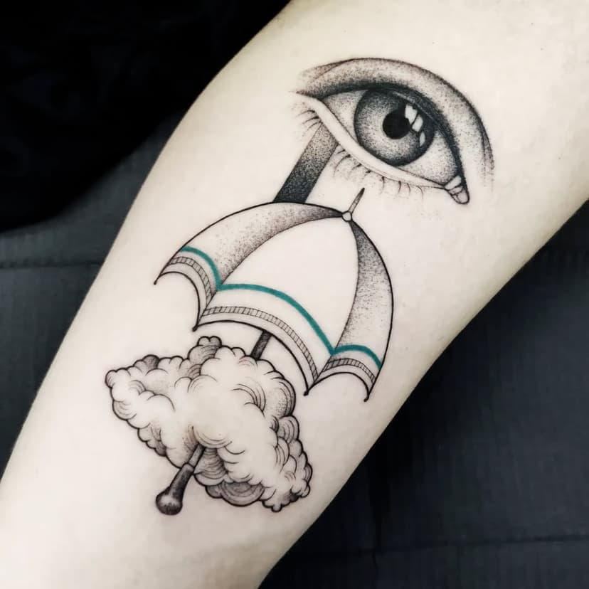 Concetto al contrario.

#tattoo #tattoos #eyes #eye #cloud #cloudtattoo #teartattoo #ombrello #umbrella #umbrellatattoo #dotwork #inked #ink #surrealism #surrealistic #blackwork