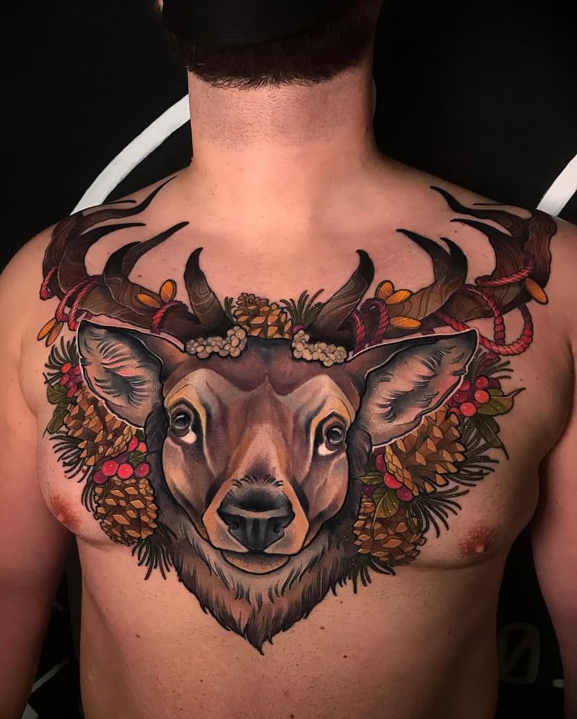 Oh dear 🦌

Partly healed, partly fresh

I just realize I’ve never posted this one! We did it a long time ago, more than 2 years ago, so it is a proper time to show it to you guys ;)

—————————————————
Done with 
@inkjecta Flite X1 🤍
@inkjectapro 
@neba.pl Processing Butter
@neba.pro 
@fusion_ink 
—————————————————

#tattoo #neotraditional #neotraditionaltattoo #neotradeu #neotraditionaltattoos #besttattoos #tattoooftheday #tattoos #deer #deerlove #stag #stagtattoo #deertattoo #ink #inked #inkedup #sullen #weareinkjecta @emalla.official #emalla #emallacartridges #emallaeliot #emallaeliotcartridges