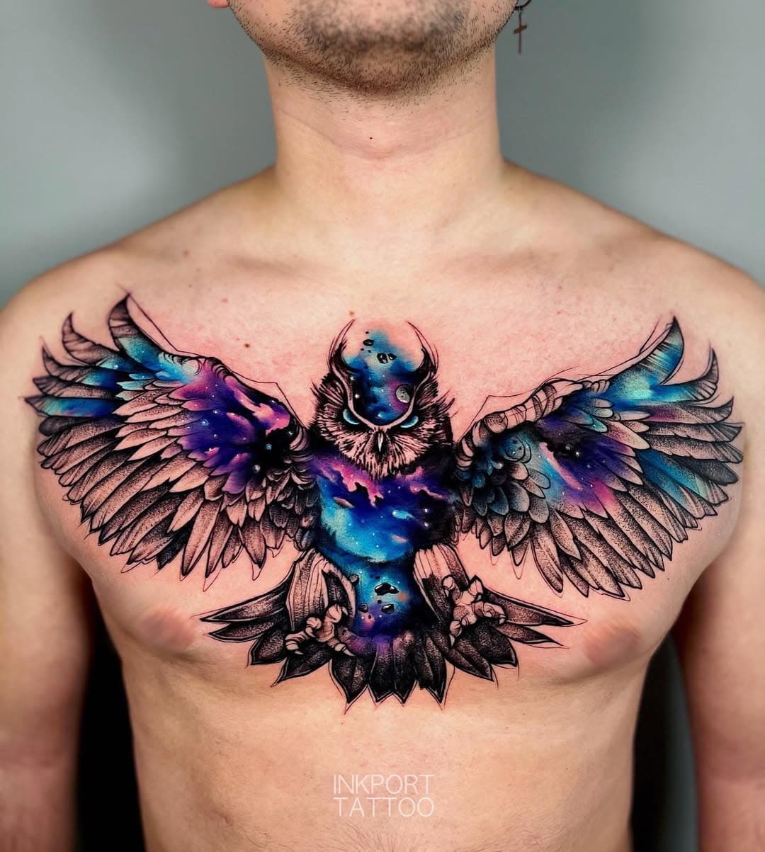 Awesomeness to end the 2022! 

- - - 
#owltattoo #spacetattoo #cosmic #cosmictattoo #spaceowl #owl #animaltattoo #miami #miamibeach #miamilife #tattoos #miamitattooartist #miamitattoo #tattoomiami #tattoous #tattoousa #florida #tattoo #watercolortattoo #tattoodo #nyc #usa #watercolortattoos #tattoomoscow #тату #татумосква #татумастер #татуировка