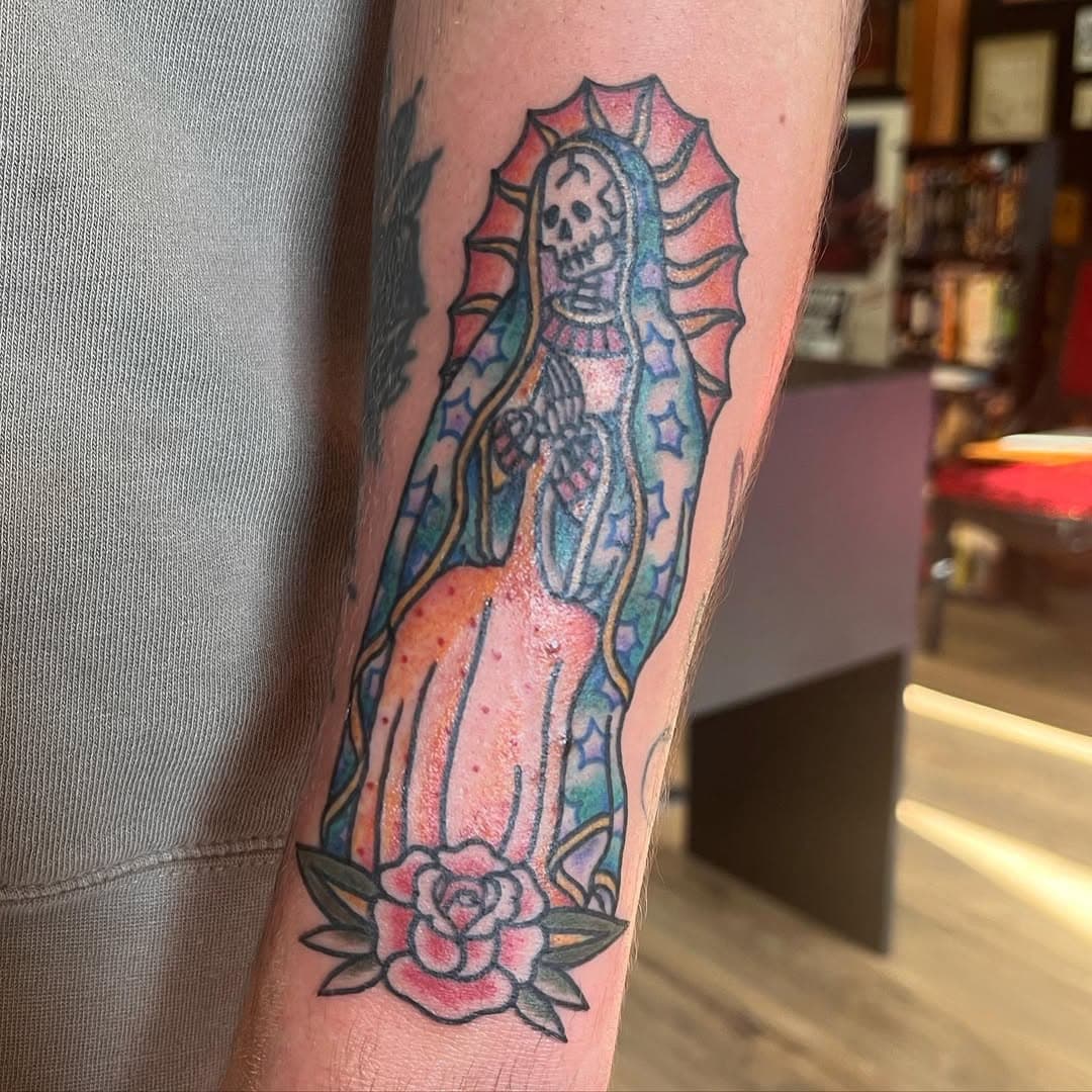 santa muerte by @abbytattoos__