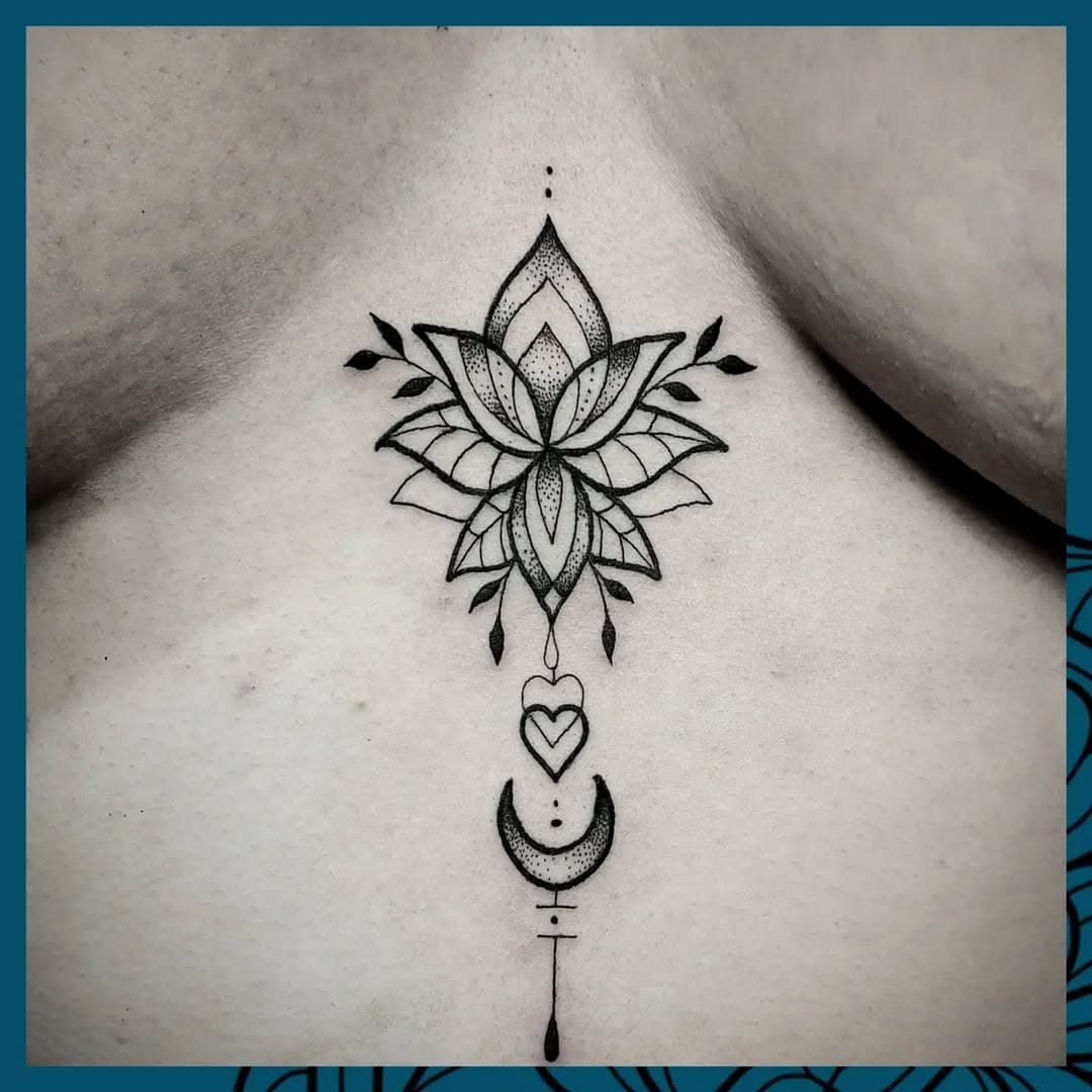 Pretty sternum piece 💙 I'm in the process of filling the gaps in my diary for March. DM if you'd like to book in. 
There were a few messages that were misplaced during November & December, if you feel like yours may have been one of these please feel free to resend your enquiry. No messages are purposely ignored 💙
#sternumtattoo #bleutattooestudio #blackworkerssubmission #blackwork #blackworkers_tattoo #blackworktattoo #dotworkers #dotworktattoo #dotworker #dotwork #ornamentaltattoo #northshieldstattoostudio #northeastengland