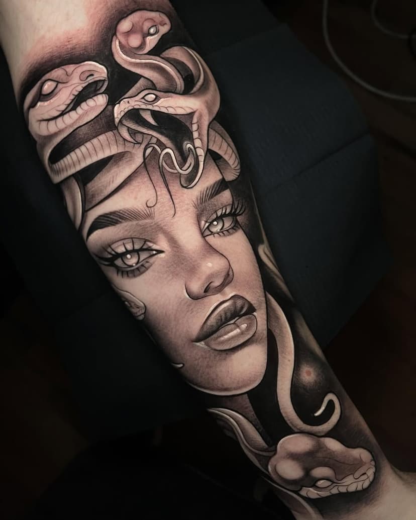 Disfruté mucho con esta medusa! Gracias @alejoszlatan por darme tanta libertad 🥰. Realizado como siempre con productos @sumuntattoo y agujitas de @bully.cartridge en @freshtattoomadrid  #medusa #medusatattoo  #tattoomedusa  #tattooed  #tattoomadridsur  #inkmadrid  #fuenlabradatattoo  #tattoofuenlabrada