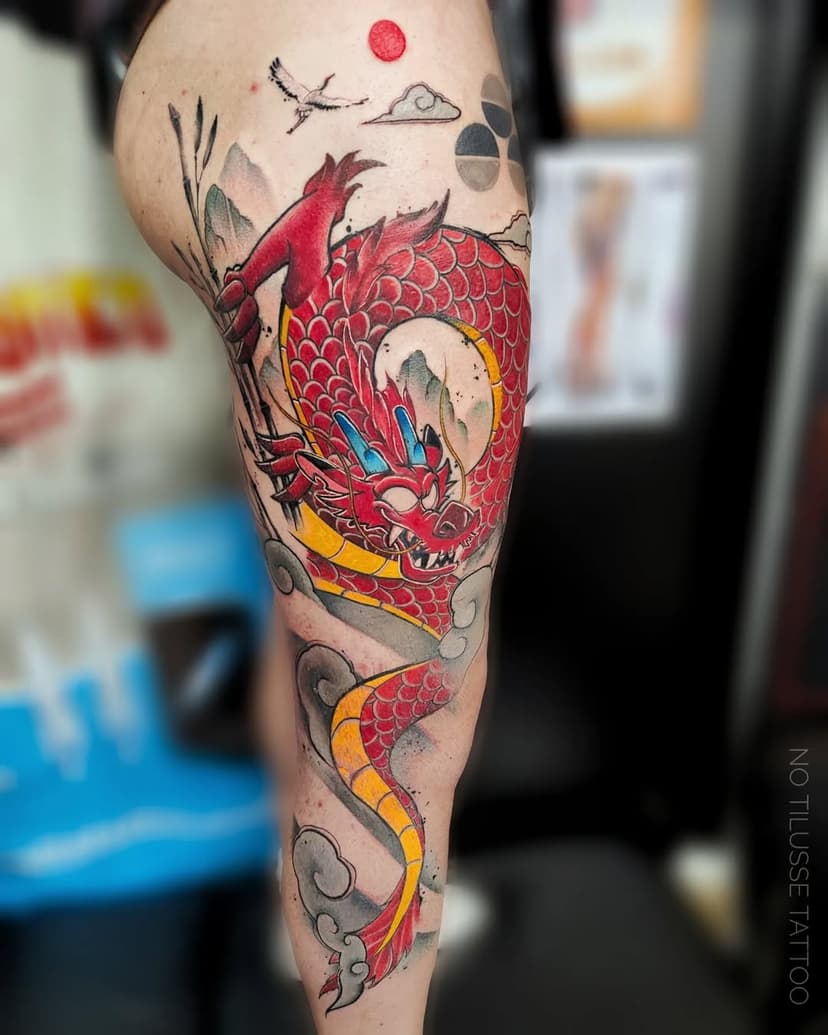 Merci Olivier 
Done with @emalla.official 

#emallaofficial
#emallacartridges #mushu #mulan #disney #dragon #disneyfan #disneymulan #disneytattoo #disneyland #disneyworld #disneydragon #notilusse #notilussetattoo #tatouageaquarelleparis #tatouageaquarelle #japanesettatoo #sumie #sumieink #sumietattoo #tattoosnob #radtattoos #inkedmag