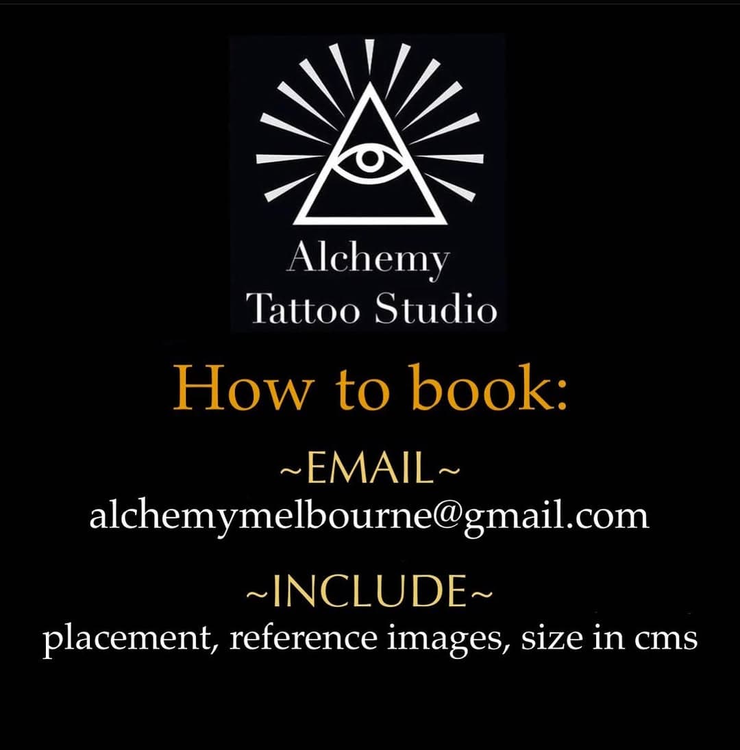 ✨NEW EMAIL✨ For all enquiries and bookings please send them to alchemymelbourne@gmail.com! 
-
-
-
-
#melbournetattoo #melbournetattoostudio #tattoostudio #naarmtattoo #naarmtattoostudio #tattooinspo