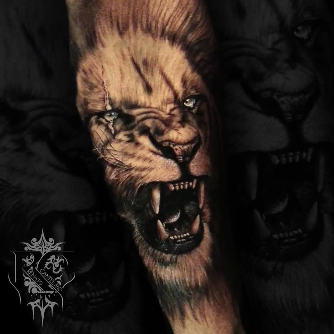 Se liga nesse leão muito bravo!!
🦁
Faça o seu orçamento e agende sua sessão através do link na bio!
#liontattoo #realistictattoo #canttelmootattoo