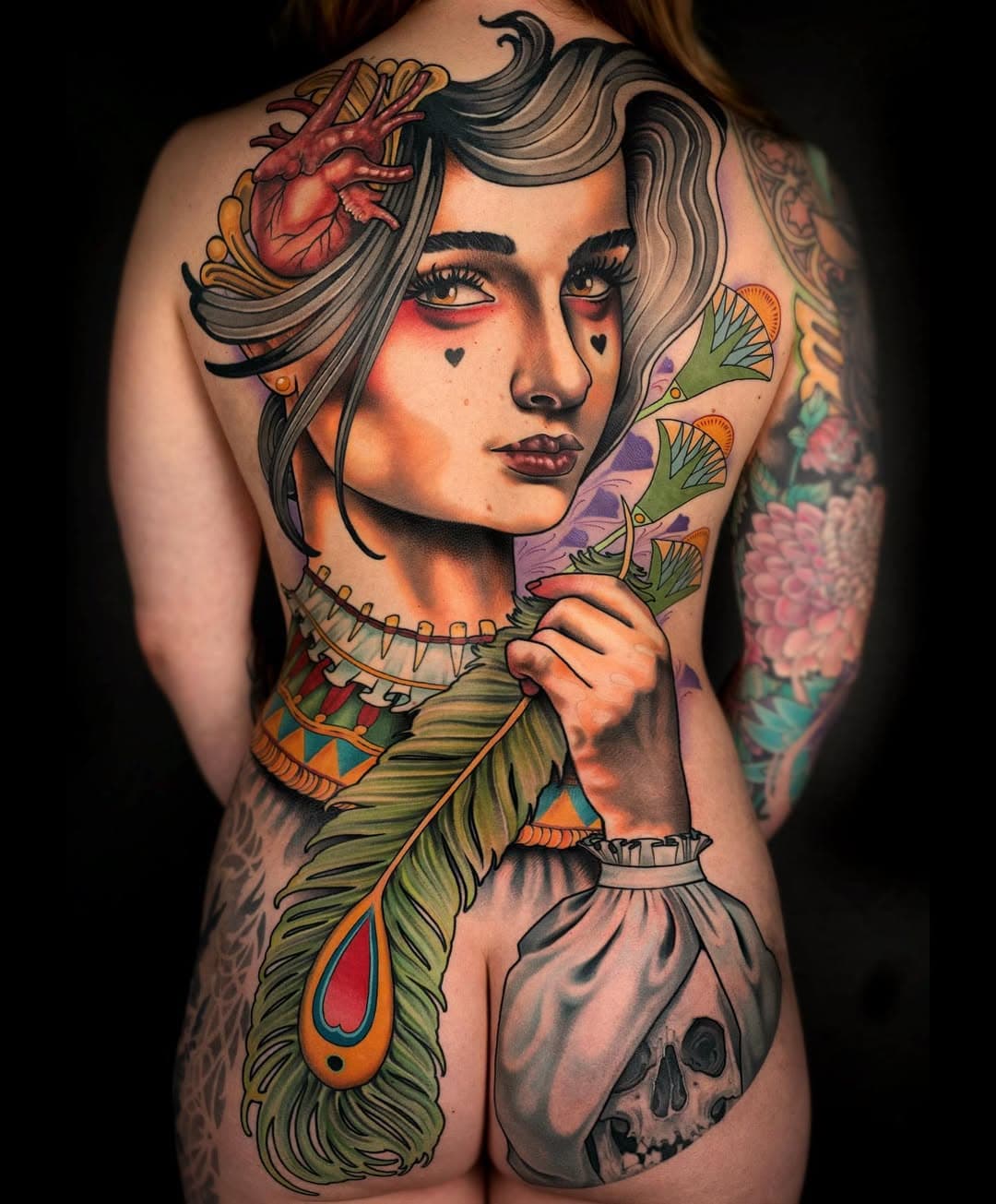 We finished this project in 51 weeks! Thank you Mallory for allowing me such freedoms with the concept, and for being so dedicated to finishing! (And for all the breakfast burritos) #earthgrasper #cheyennetattooequipment #eternalink #hushanesthetic #tildeathdenver #tattoosnob